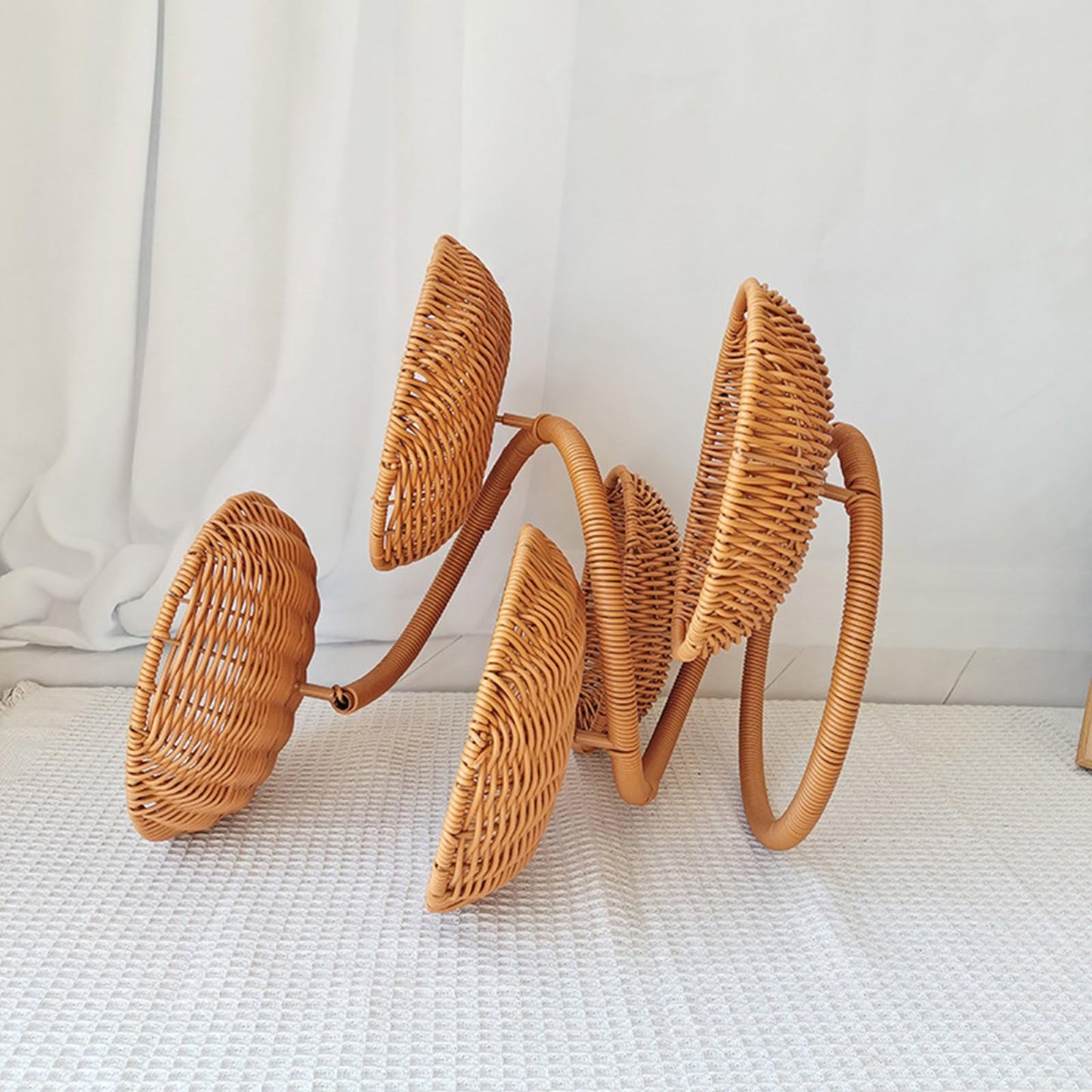 Unique Fruit Storage Tray Spacious Multi Layer with Detachable Basket for Storing Bread and Snacks in Styles Storage