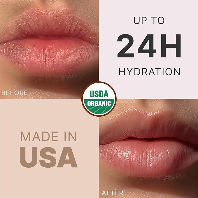 USDA Organic Lip Balm - USA Made with Natural Ingredients, Stocking Stuffers for Teens, 12 Pack Multi Flavor Lips Moisturizer, Beauty & Birthday Gifts, Moisturizer Chapstick Bulk Care for Dry Lips