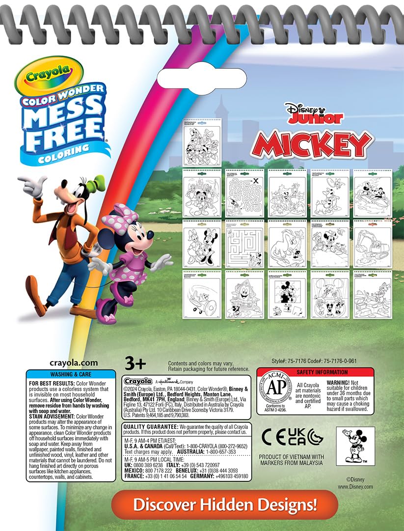 Crayola Disney Color Wonder Bundle (3 Pack), Essential Easter Basket Stuffer, Toddler Mess Free Activity Pads & Markers, Disney Coloring Toys, Easter Gift, 3+