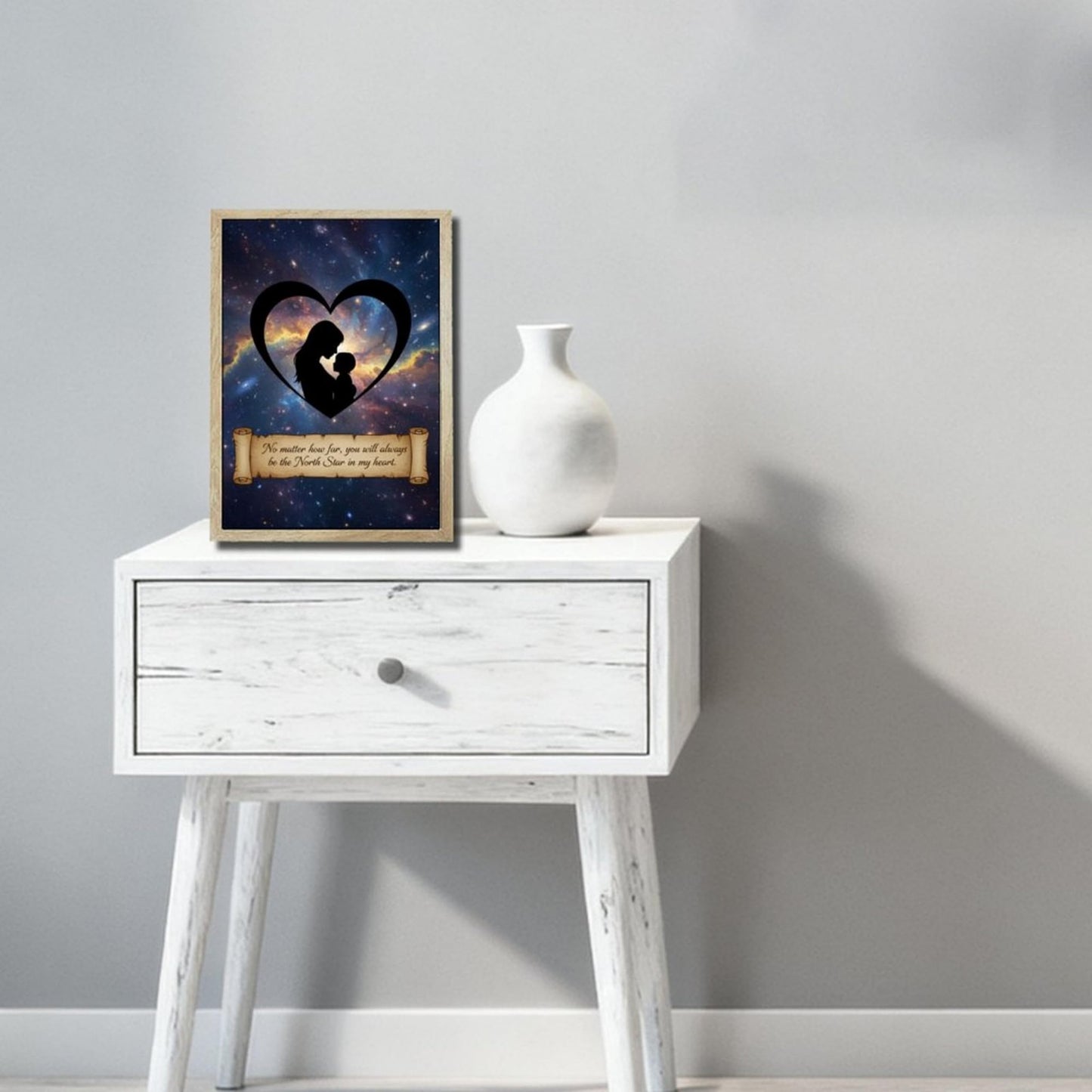 URVIP LED Glowing Photo Frame Shadow, 9x12 Inches USB Powered Shadow Box Desktop Decor, Unique Birthday Gifts for Mom, Grandma, Wife, Daughter