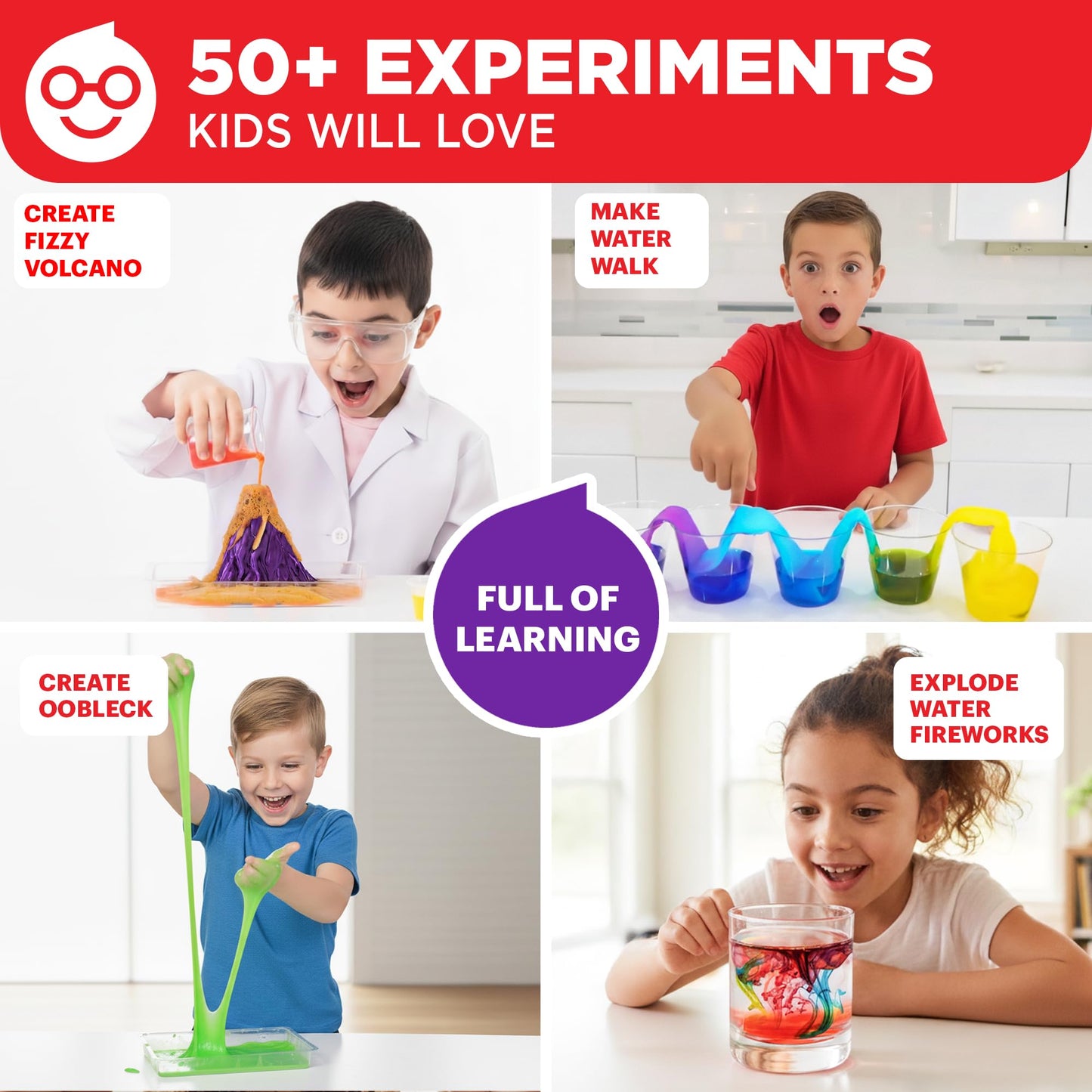 Doctor Jupiter My First Science Kit for Kids Ages 4-5-6-7-8 | Birthday Gift Ideas for 4+ Year Old Boys & Girls | Toy Stem Kit with 50+ Experiments | Learning & Educational Projects