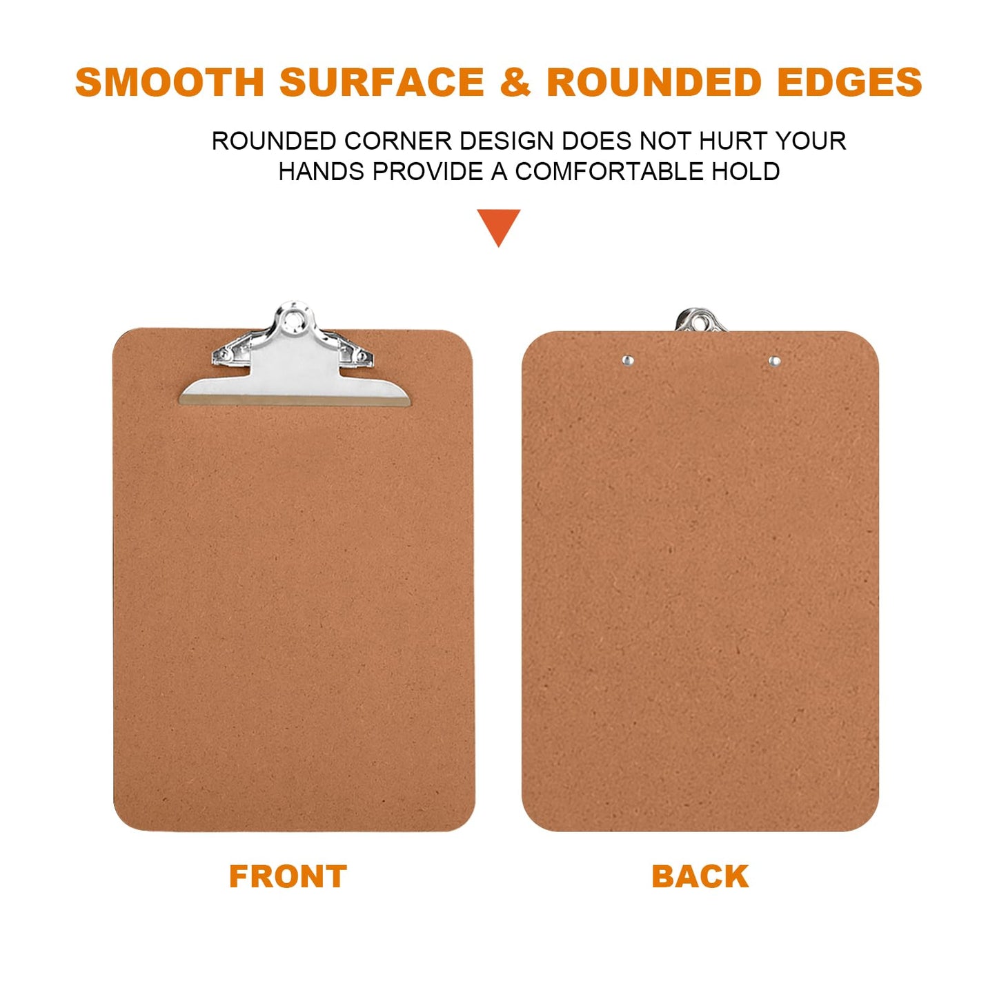 HERKKA 18 Pack Hardboard Office Clipboards - A4 Letter Size, ECO Friendly