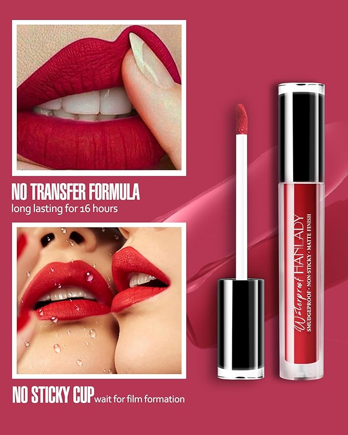 Bright Red Lipstick Long Lasting Lipsticks for Women Smudgeproof Transferproof Cruelty Free Lip Makeup, 903 Don't Stop
