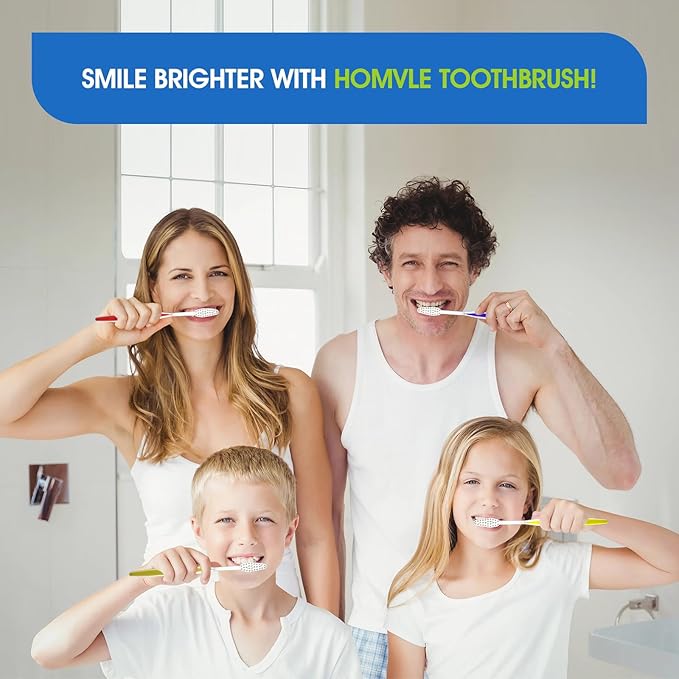 Homvle 100 Packs Disposable Toothbrushes with Toothpaste, Individually Wrapped Travel Toothbrush and Toothpaste Buld for Travel Size Toiletries, OCC, Airbnb, Dentist, Office/4 Colorful