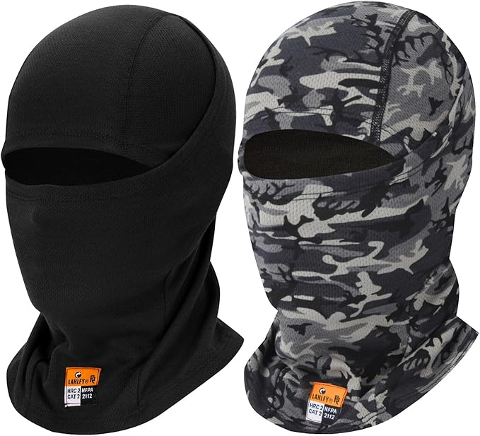 FR Balaclava Summer Face Mask Fireproof for Welding Racing UV Resistant Comfortable All Day Wear Safety Head Cover