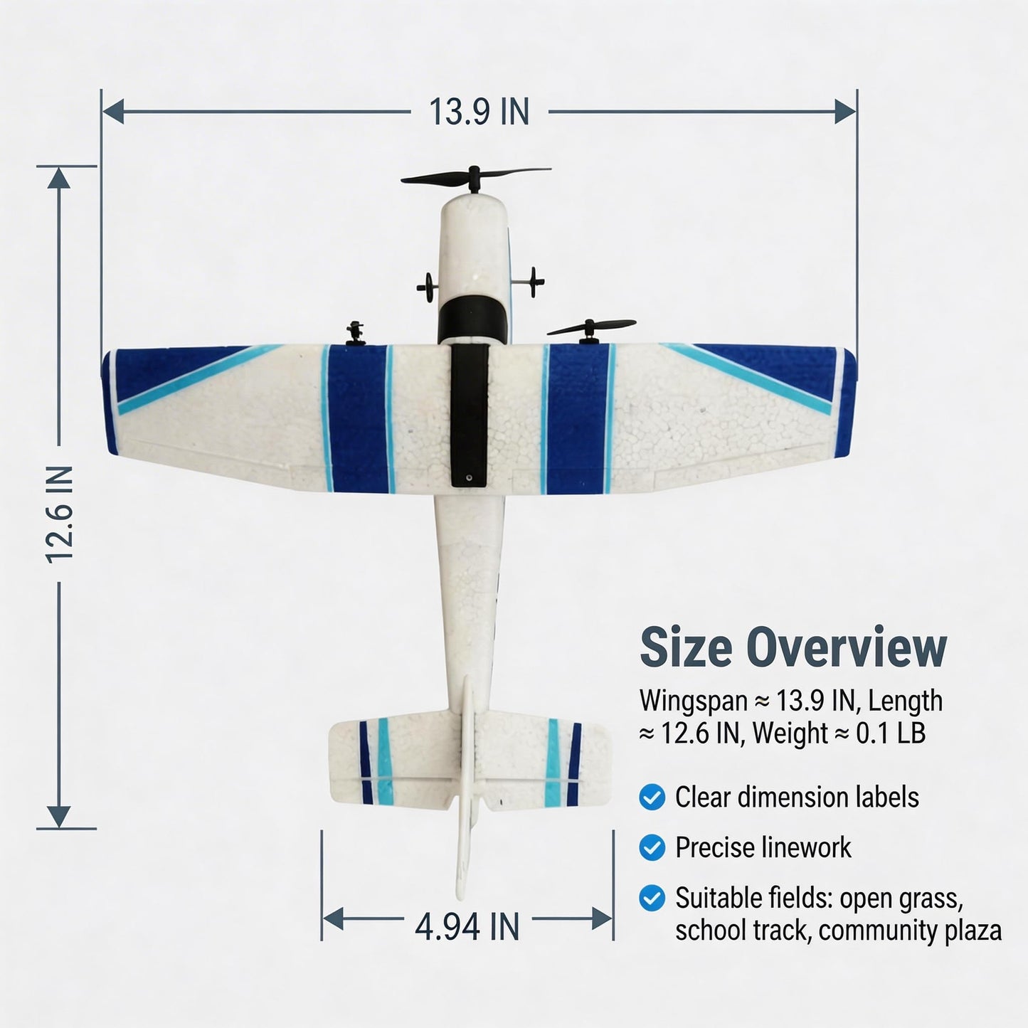 MATHSLICE RC Airplane,RC Plane, 2.4GHz 2 Channels RTF RC Aircraft with 3-Axis Gyro for Beginner Easy to Speedy Fly Glider Toys with 2 Extra Batteries [ 3 Batteries ]