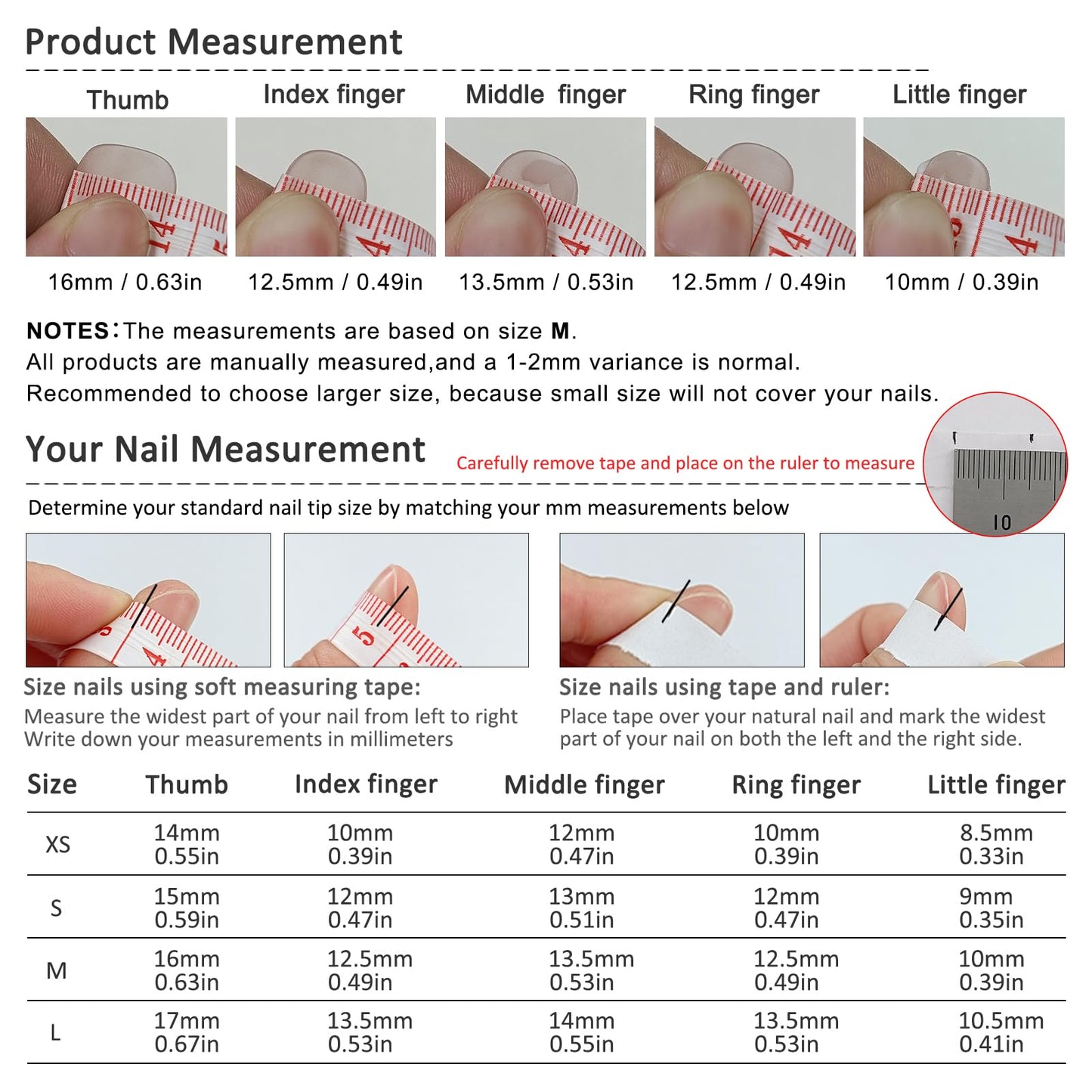 TENPAL 10Pcs Handmade Press On Nails Medium With Tools,Nude White French Tip Square Fake Nails with Designs,Hand-Painted White Floral Sculpted Salon Acrylic Glue on Nails for Wedding Party Daily(XS)