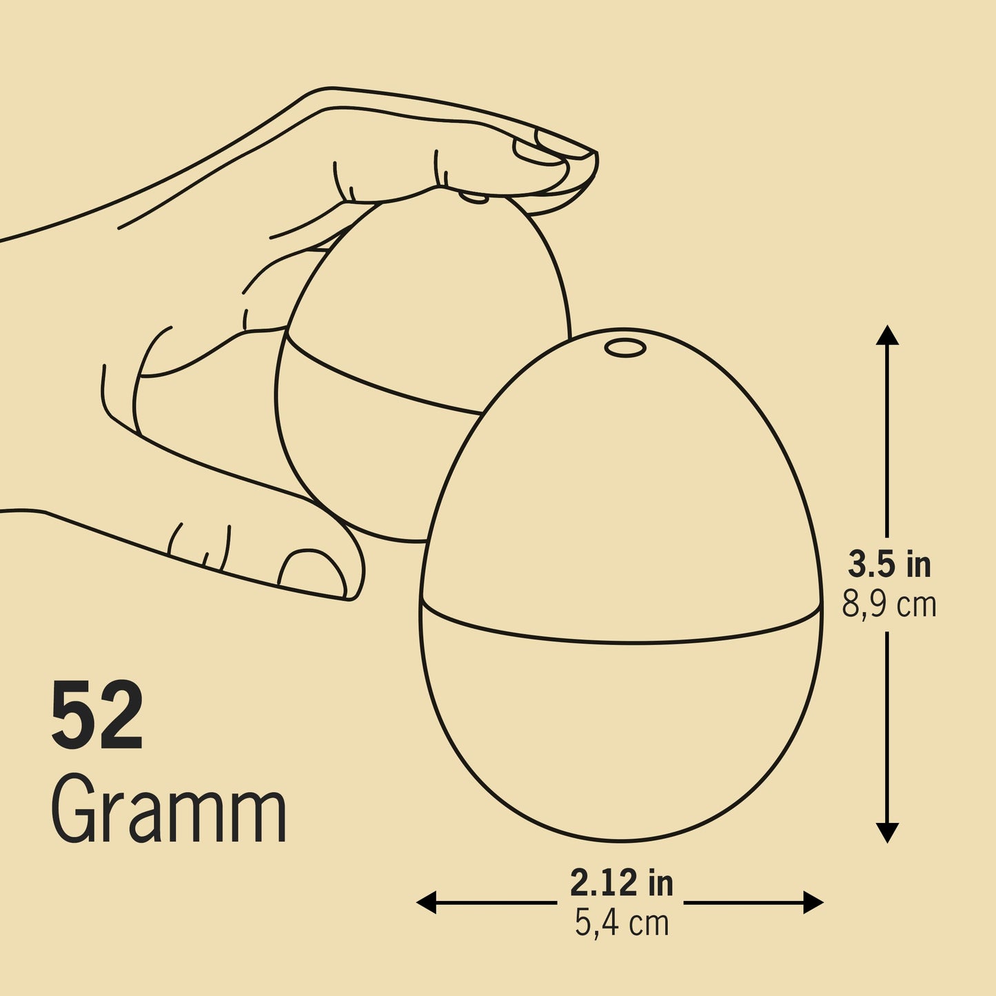 Rock 'n' Roll BeepEgg – Egg Timer for Boiling Eggs – Musical Egg Cooker for Soft, Medium, Hard Boiled Eggs – Food Safe – Singing Floating Egg Timer – Egg Cooker for 3 Levels of Doneness - Brainstream