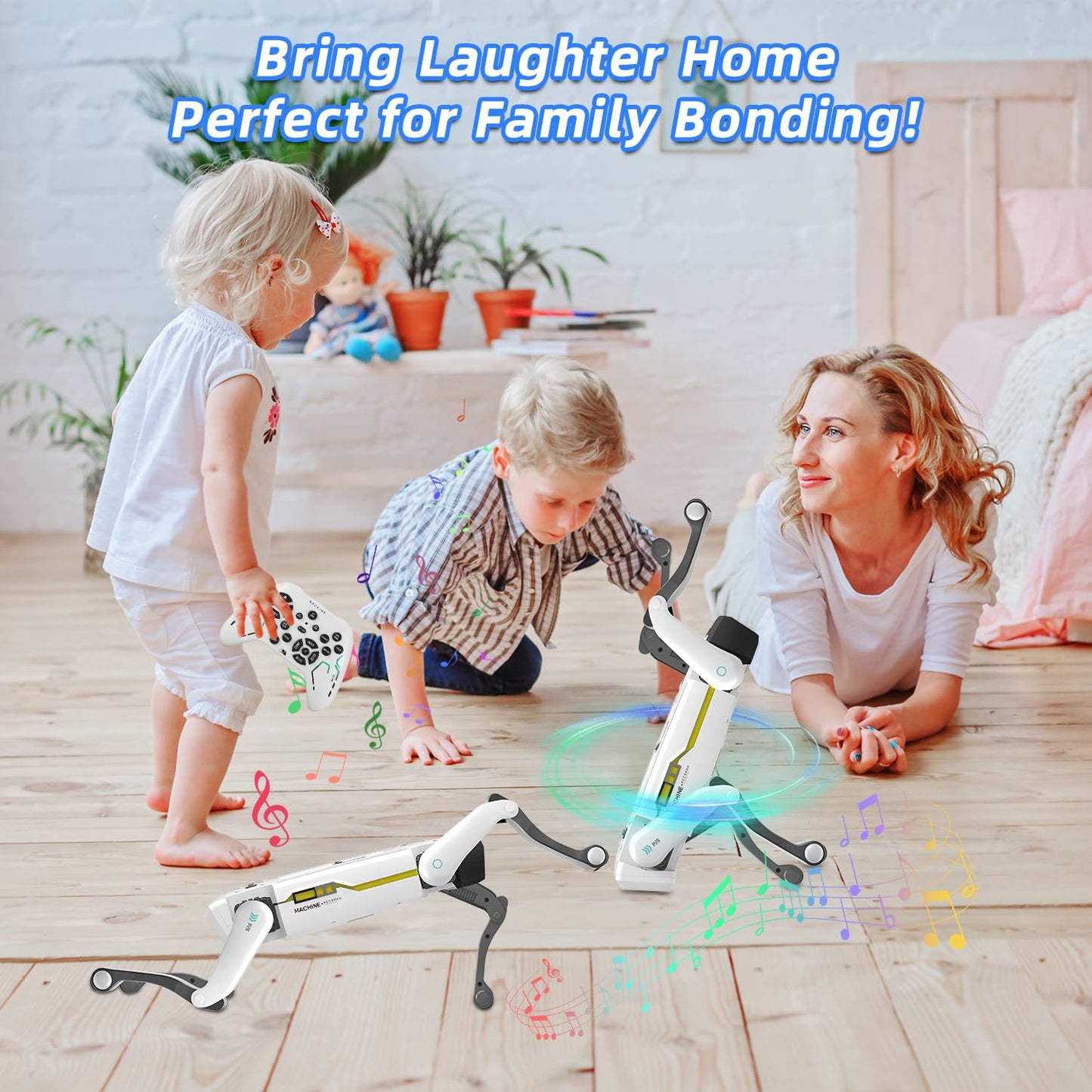 Mostop Smart Robot Dog for Kids Boys: Interactive STEM Robot Pet with Voice/App/Remote Control, Support Action Programming, 30+ Actions, Ideal STEM ToyGift for Adults/Kids
