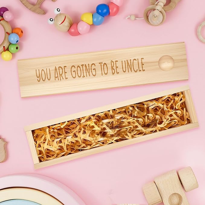 Pregnancy Announcement for Uncle, Pregnancy Test Keepsake Box, Baby Announcement Reveal Gifts Ideas for Husband Grandparents Dad Aunt and Uncle