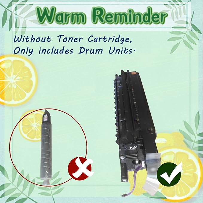FNTSMA C307 307 Drum Unit Compatible Replacement for Ricoh MP C306 C307 C406 C407 Printer Yellow