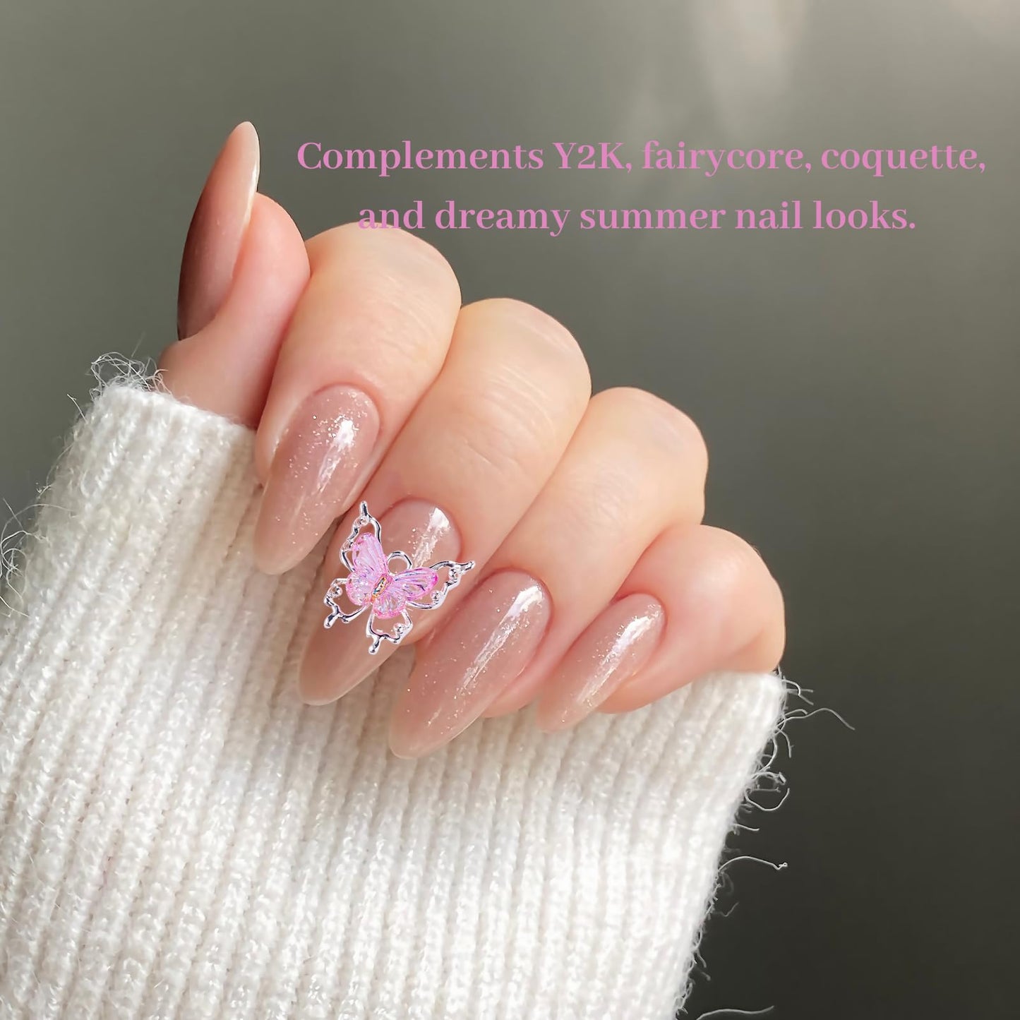 Y2K Press On Nails Packaging Kit+ Nail Charms Bundle