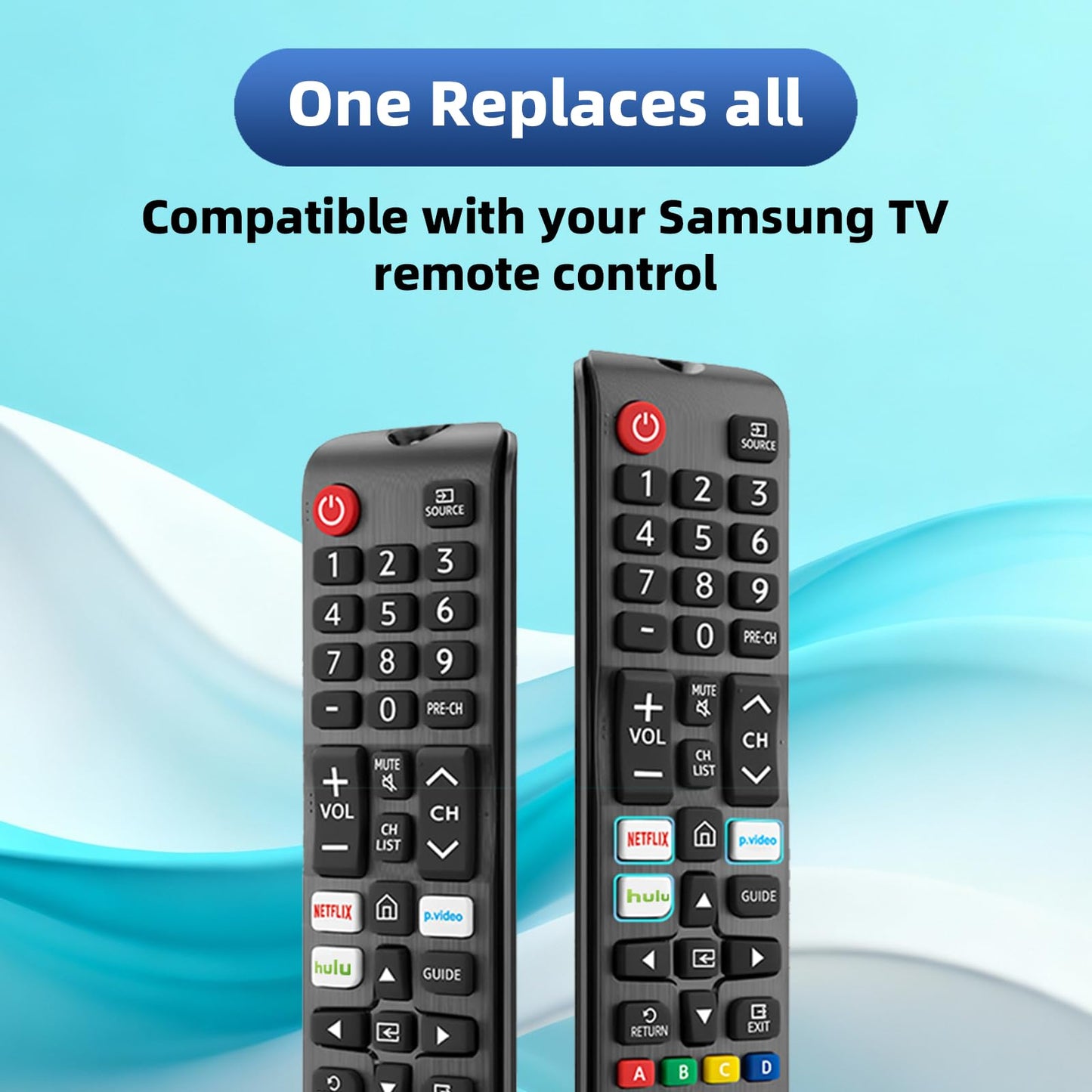 Pack of 3 Replacement for Samsung TV Remote, Universal for LED, LCD, HDTV, 3D, Series TV