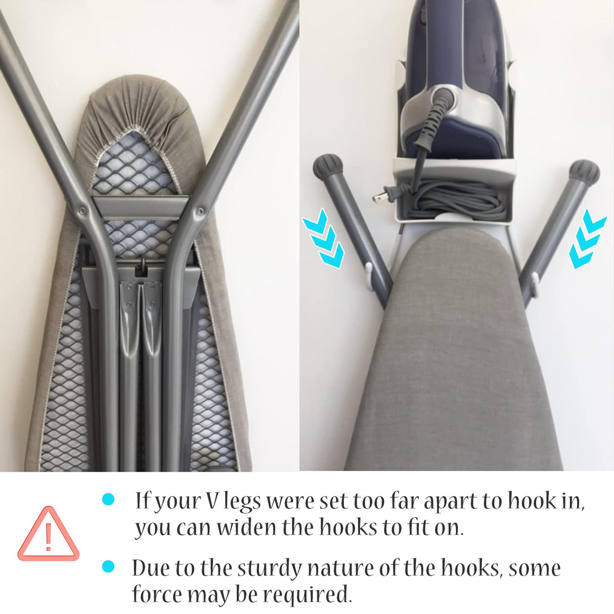 Ironing Board Hanger Wall Mount Electric Iron Holder Ironing Board Rack Household Bathroom Shelf
