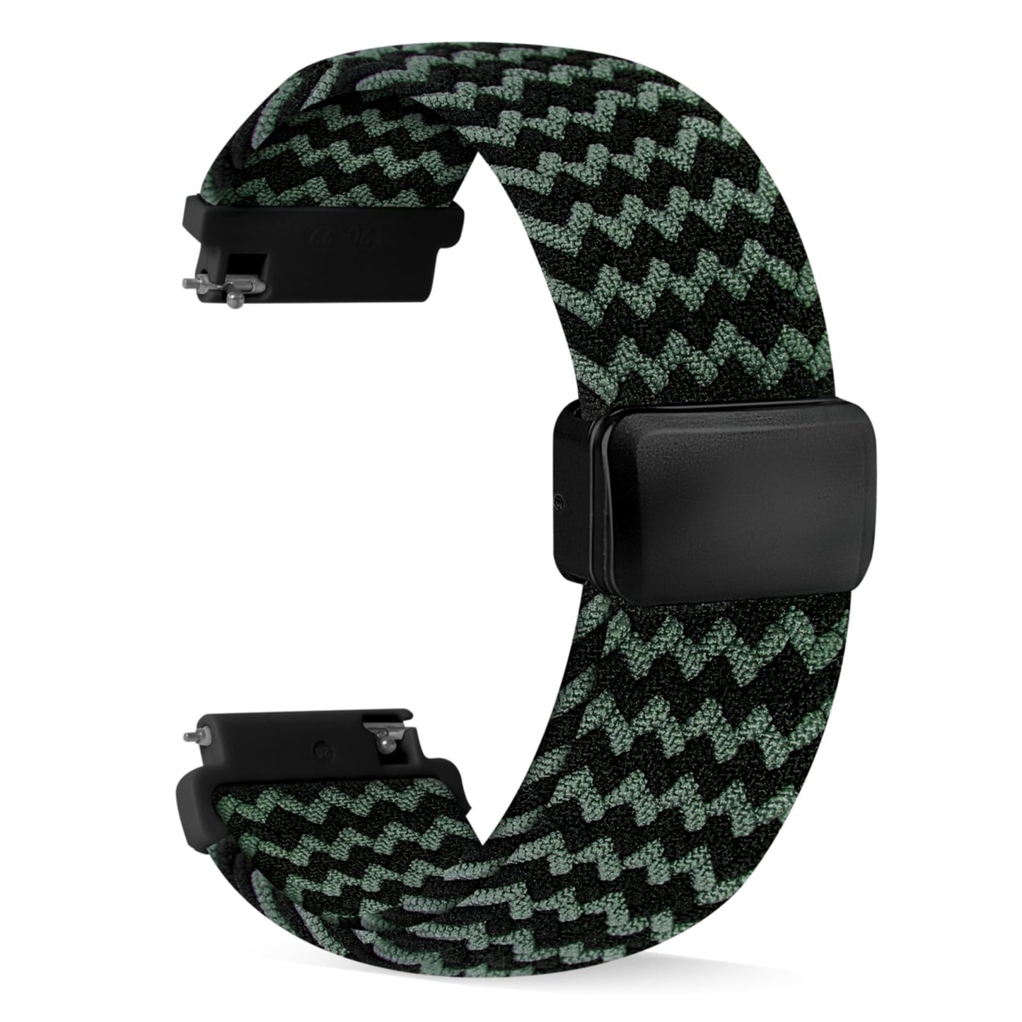 SIMYYO Nylon Magnetic Bands Quick Release Braided Nylon Watch Bands Stretchy Sport Replacement Strap for Men and Women 18mm 19mm 20mm 22mm