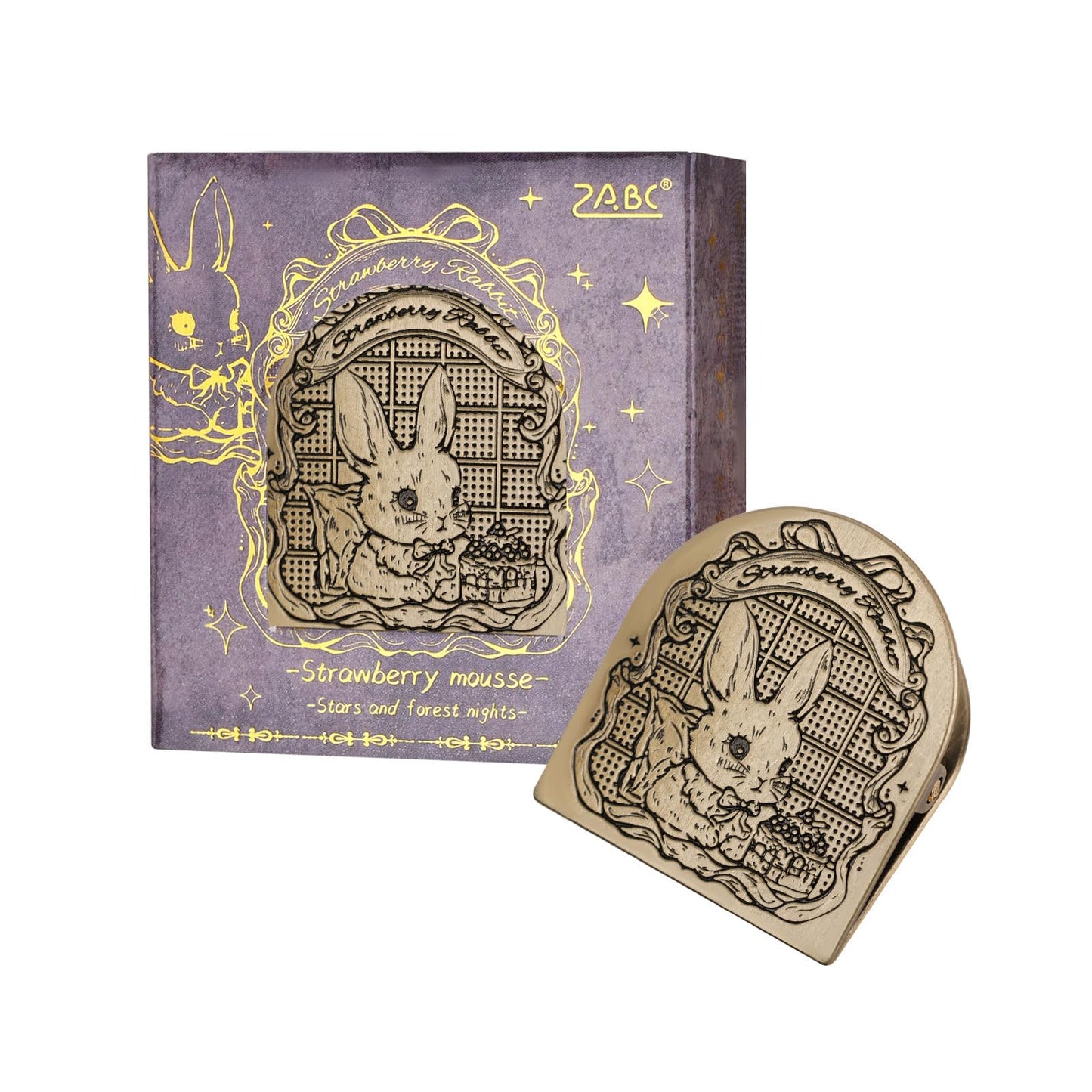 Dizdkizd Vintage Metal Book Clip, Journal Clip for Planners, Travelers Notebook Clip, Paper Clip, Binder Clamp for Documents, Office, Page Holder, Book Mark - Rabbit