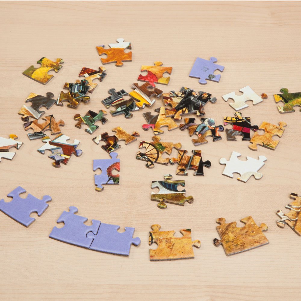 Bits and Pieces - 500 Piece Round Jigsaw Puzzle for Adults – ‘Marvelous Garden’ 500 pc Large Piece Jigsaw by Artist Oleg Gavrilov - 20” in Diameter