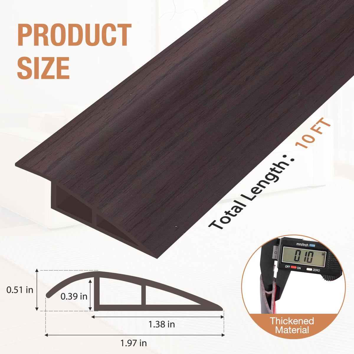 Floor Transition Strip Self Adhesive Vinyl Door Threshold Strip