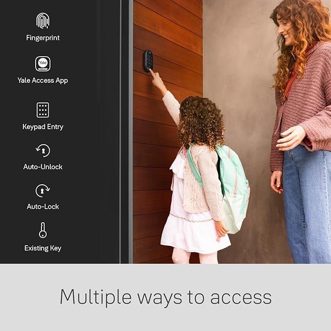 Yale August Wi-Fi Smart Lock with Keypad Touch in Black