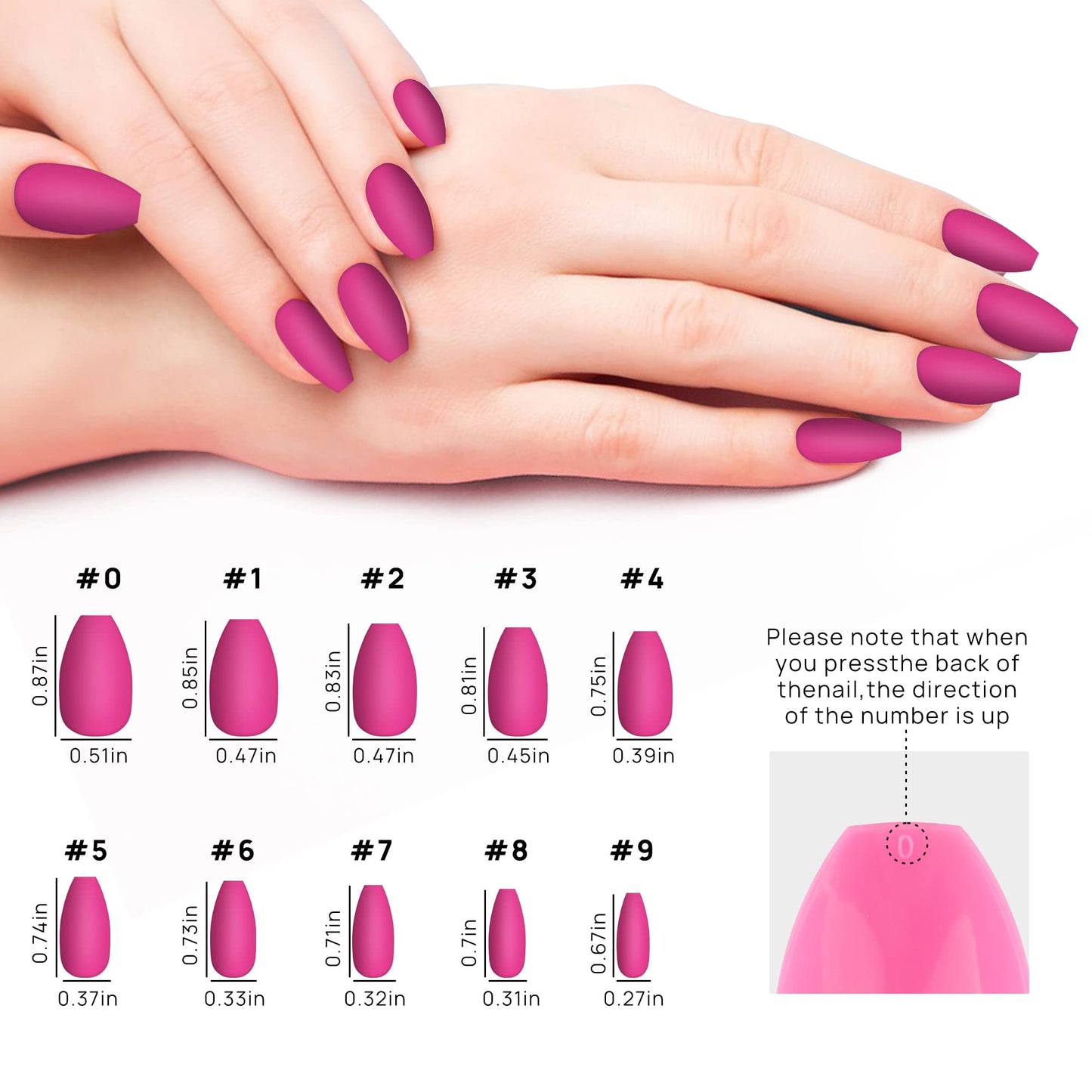 LADYING Press On Nails, 576 Pcs Medium Length Square False Nails with Matte Finish, 24 Color Sets, Acrylic ABS Material, Includes Nail Glue, Adhesive Tabs,and File