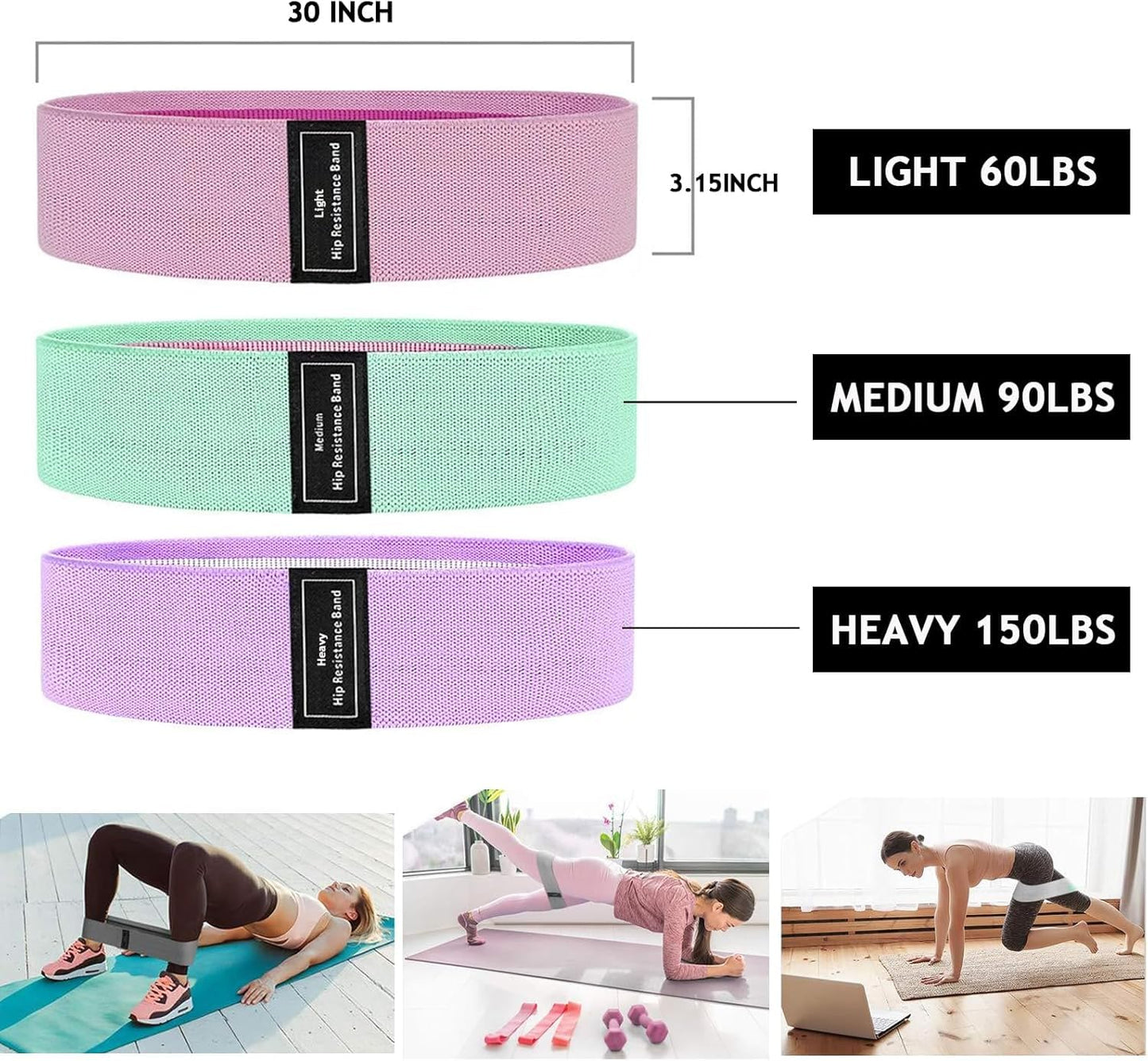 8Pcs Pilates Ring Set – Home Pilates Equipment for Women Kit with Magic Circle Pilates Ring and Ball Set, Resistance Bands & Massage Balls & Exercise Bands for Toning，Flexibility & Core Strength