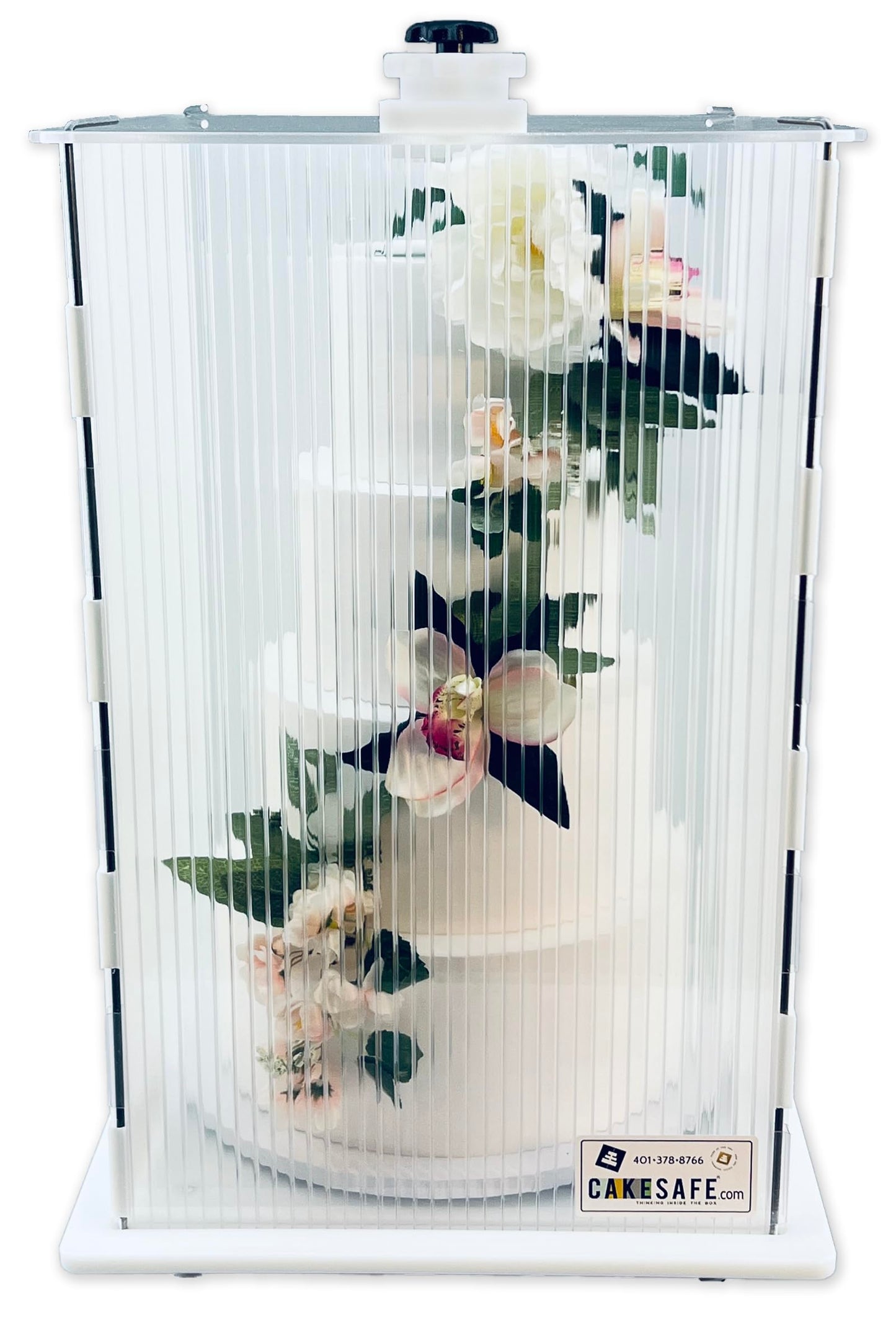 CAKESAFE Reusable Mini/Tall Cake Transporter, Clear Plastic Cake Carrier (14" W x 22" H)