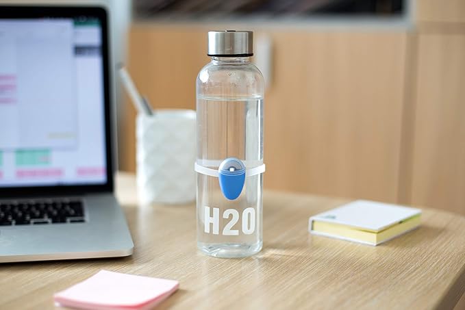 ULLA Smart Hydration Reminder to Drink More Water Bottles - Fit Most Bottles - Light Up Technology Tracks When You Hydrate