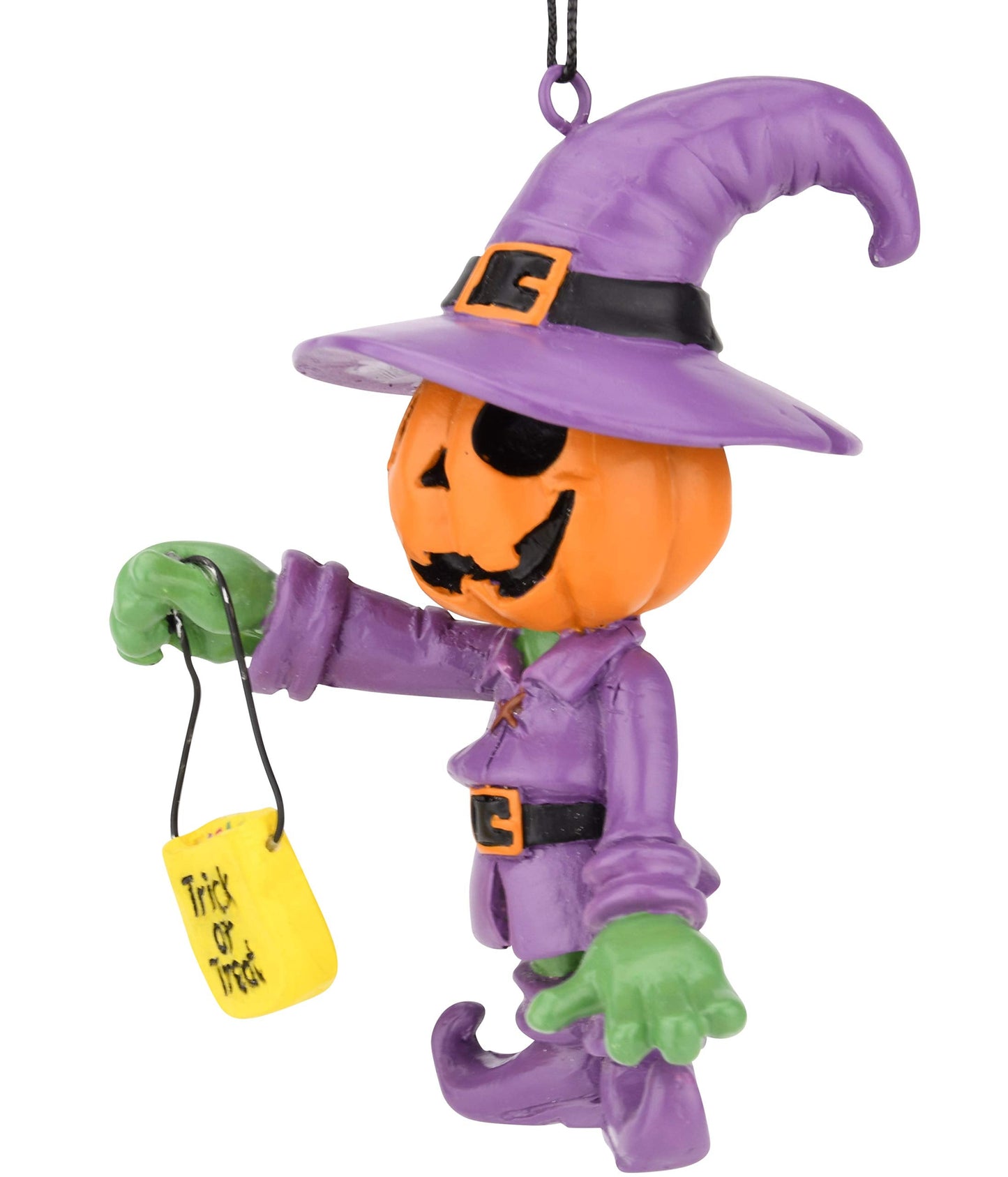 Tree Buddees Adorable Pumpkin Man with Trick or Treat Bag Halloween Ornament