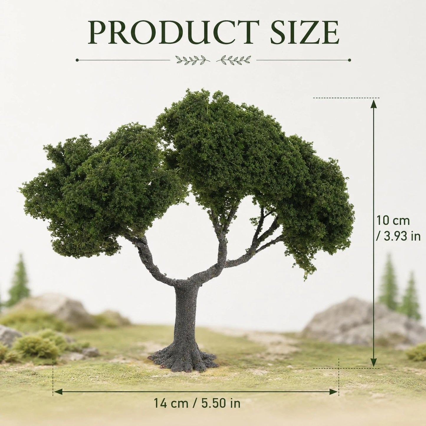 LOGOFUN Wire DIY Miniature Trees for Scenery Landscape and Railroad Sand Table Models Dollhouse Micro Landscape Decoration