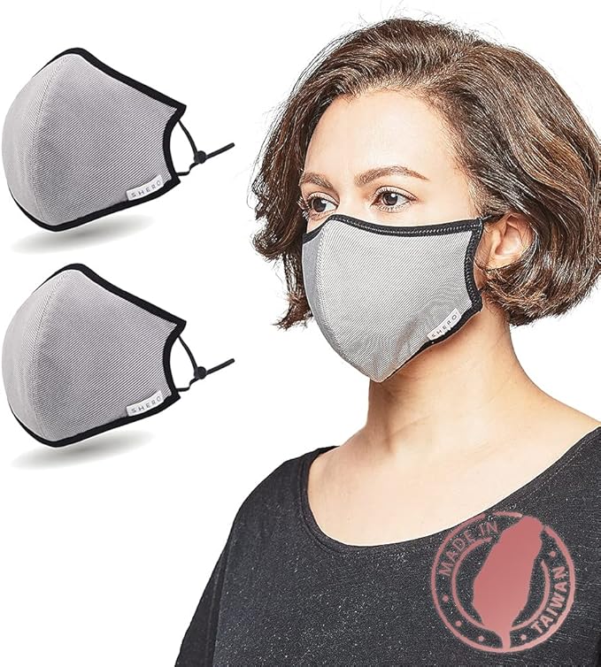Shero Reusable Copper Infused Face Mask With Nose Wire, Washable, Breathable and Adjustable