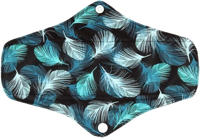 5 Cloth Menstrual Pads 1 Wet Bag M Panty Liners Reusable Washable (Ink Splatter, M Panty Liners)