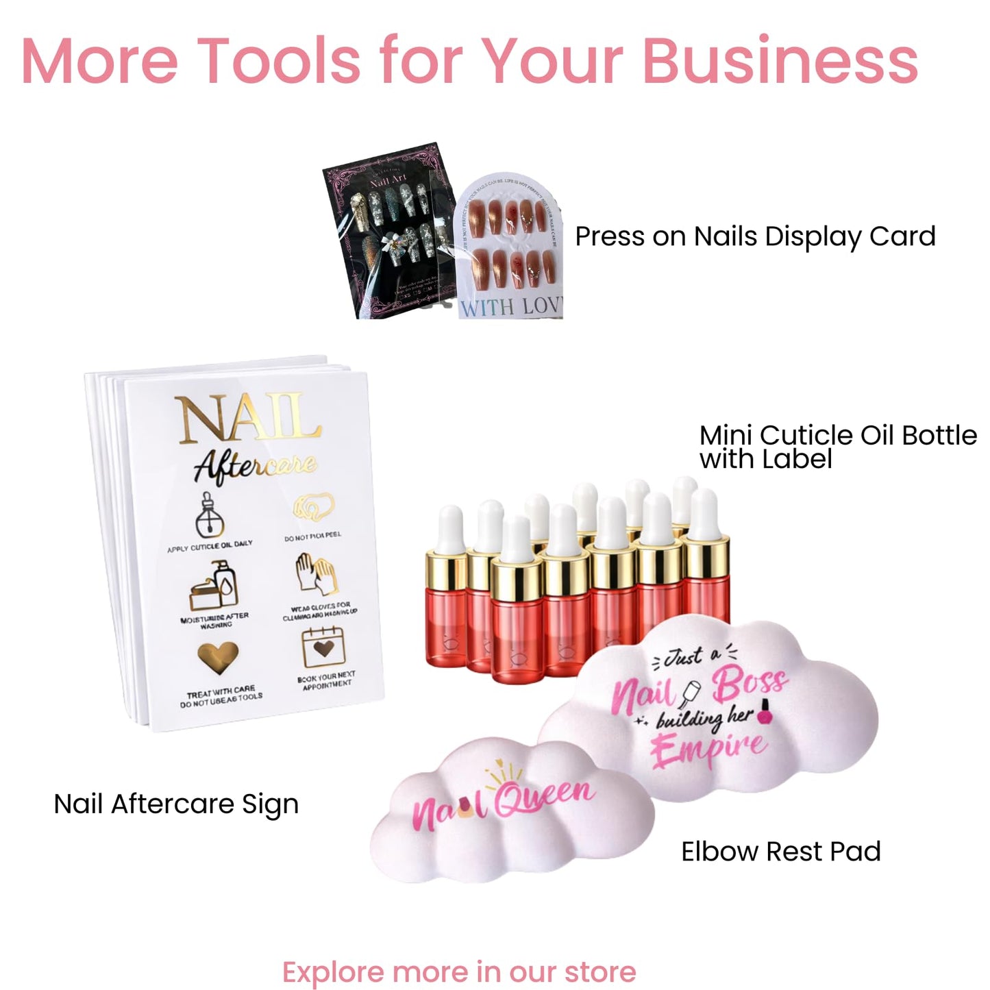 Press On Nail Sizing Card 30 Pack Empty Large Black Gold Postcard Press On Nails Supplies For DIY Sizing Guide False Nails Tips (5 * 7 inch, black&gold)