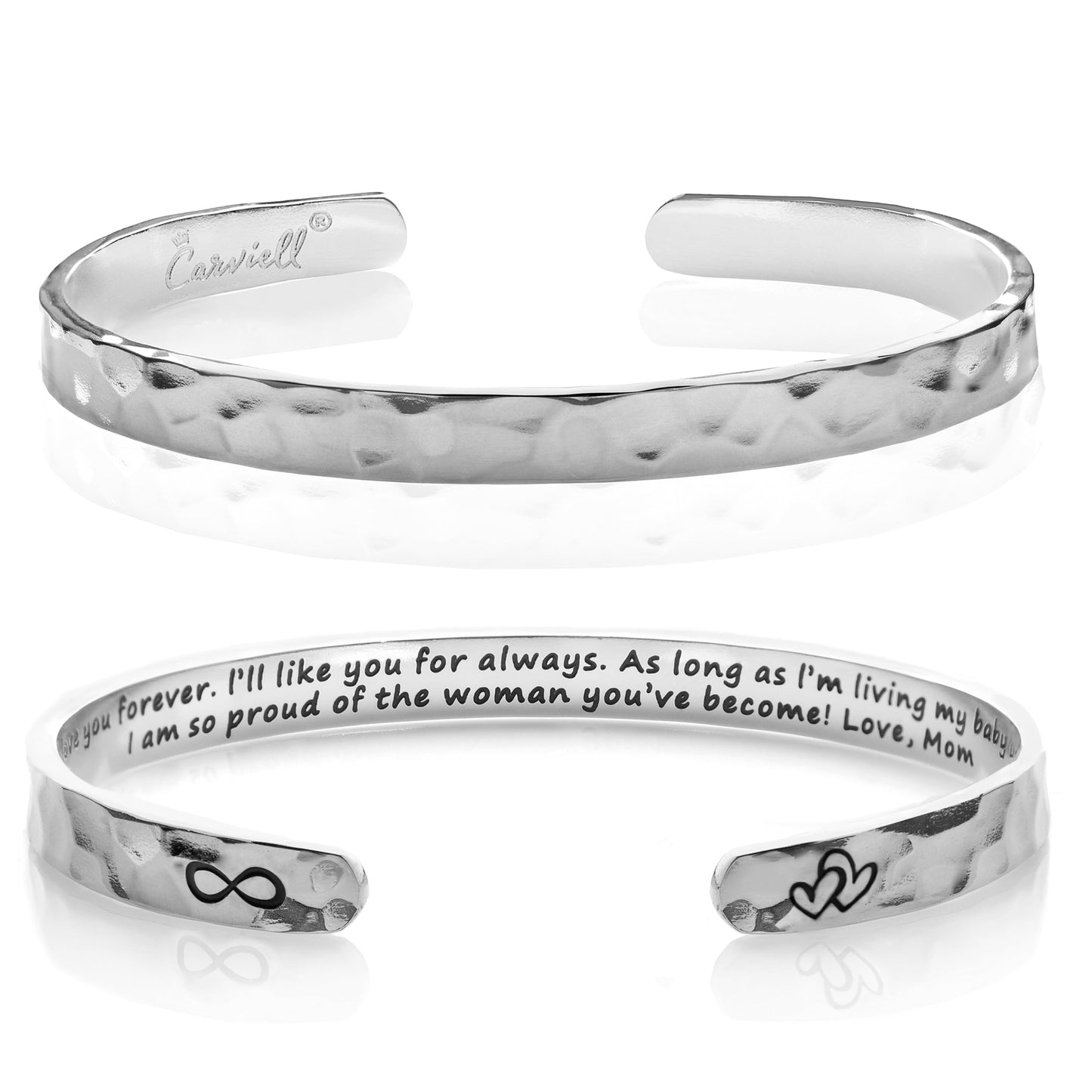 Carviell Daughter Bracelet from Mom, To my Daughter Gift for Birthday, Daughter in Law Jewelry, Mother Daughter Bracelets