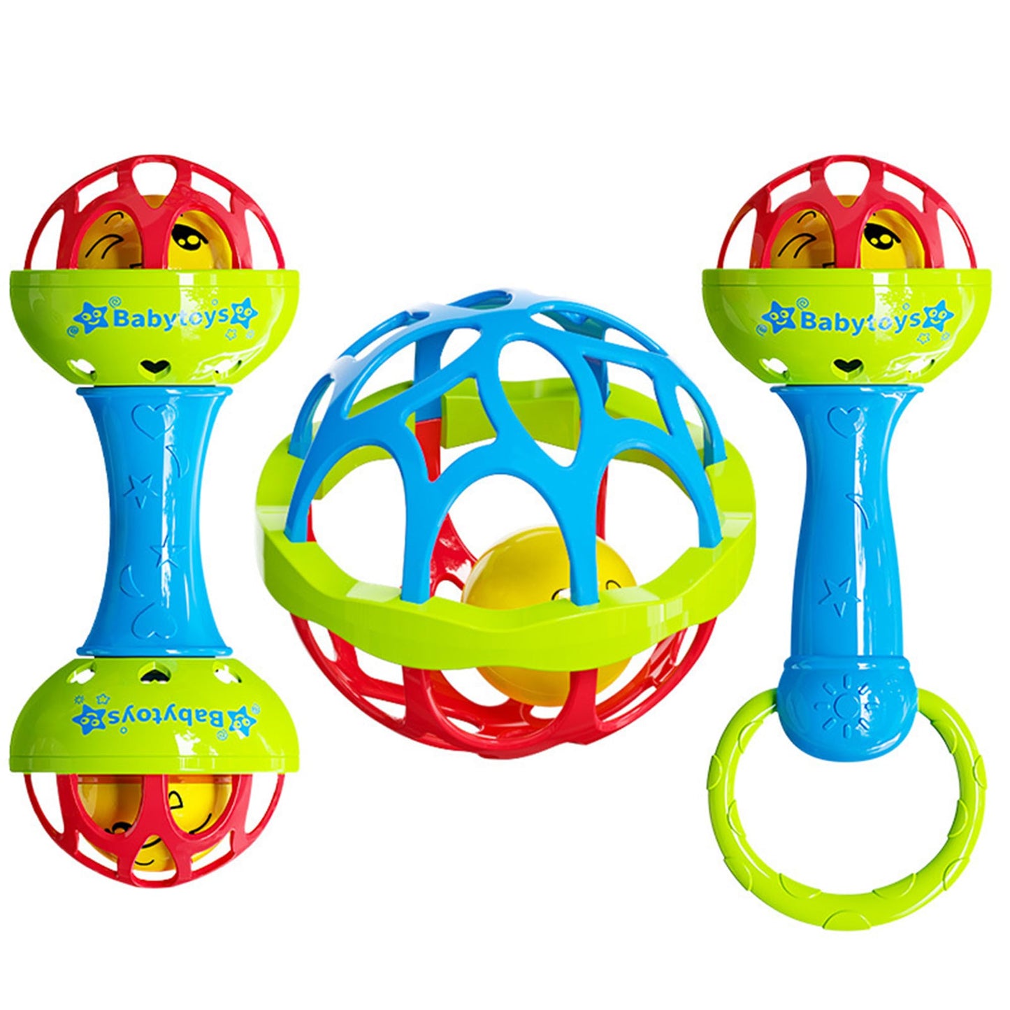HAOHAOSHUA 8pcs Baby Rattles Toys Set for 3-6 Months,Grab Shake Rattle for Babies 6-12 Months, Easy Hold Teething Toy,Development Learning Toy for Babies 3+ Months Birthday Gift