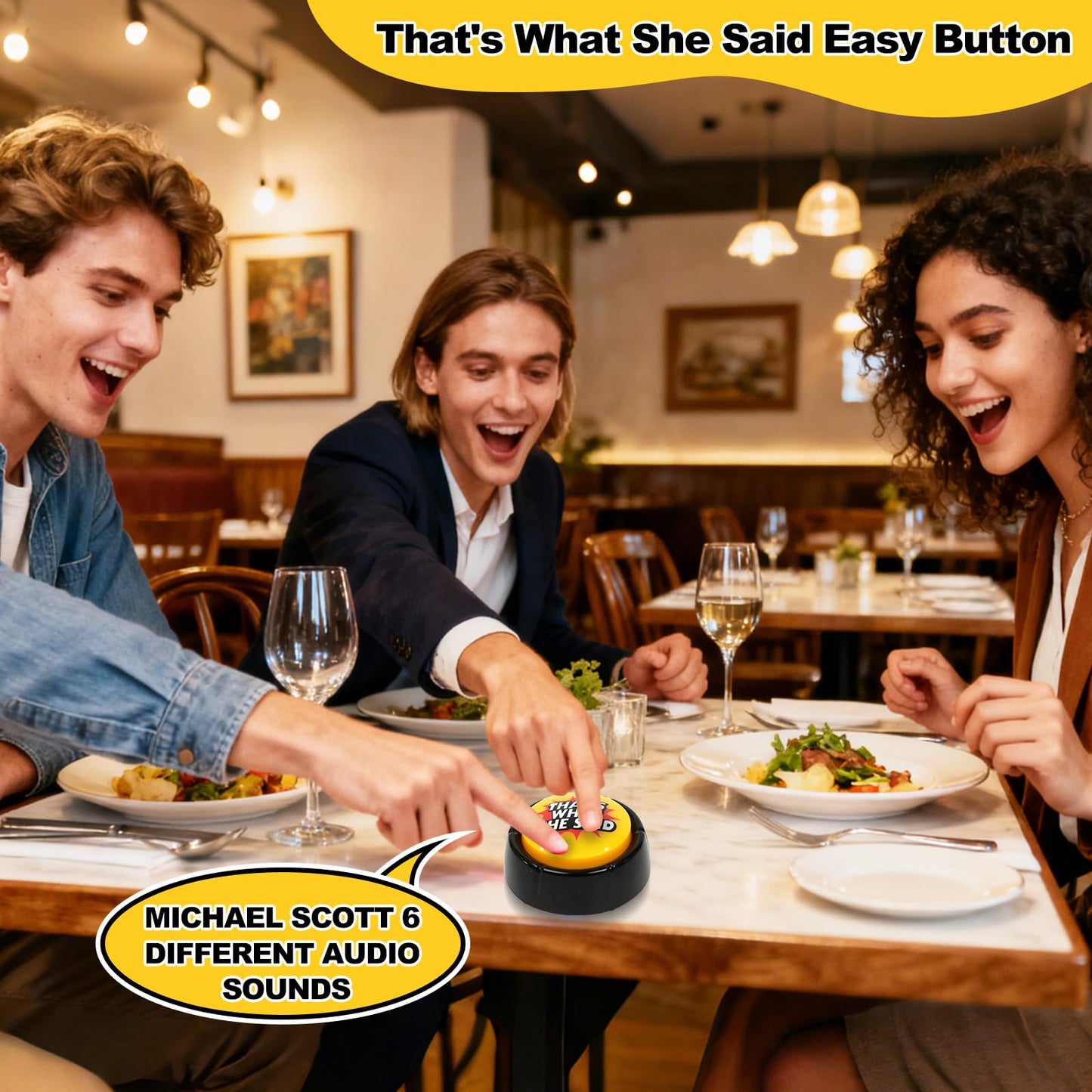 ysapualp That's What She Said Easy Button,Michael Scott Voice,Funny The Office Gifts,The Office TV Show Merchandise