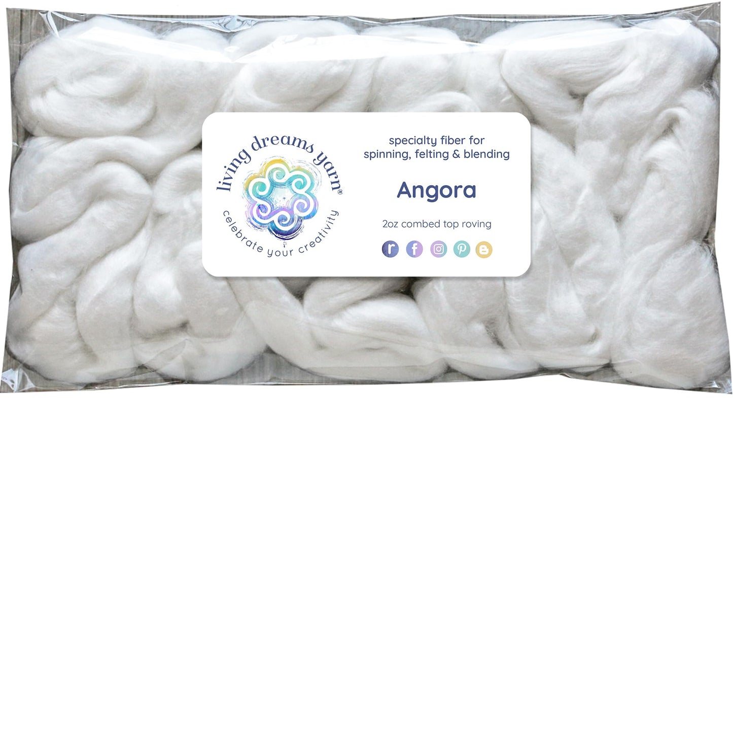 Ultra Soft Angora Bunny Fiber for Spinning, Blending, Felting, Dyeing & Fiber Arts. Natural Undyed Combed Top