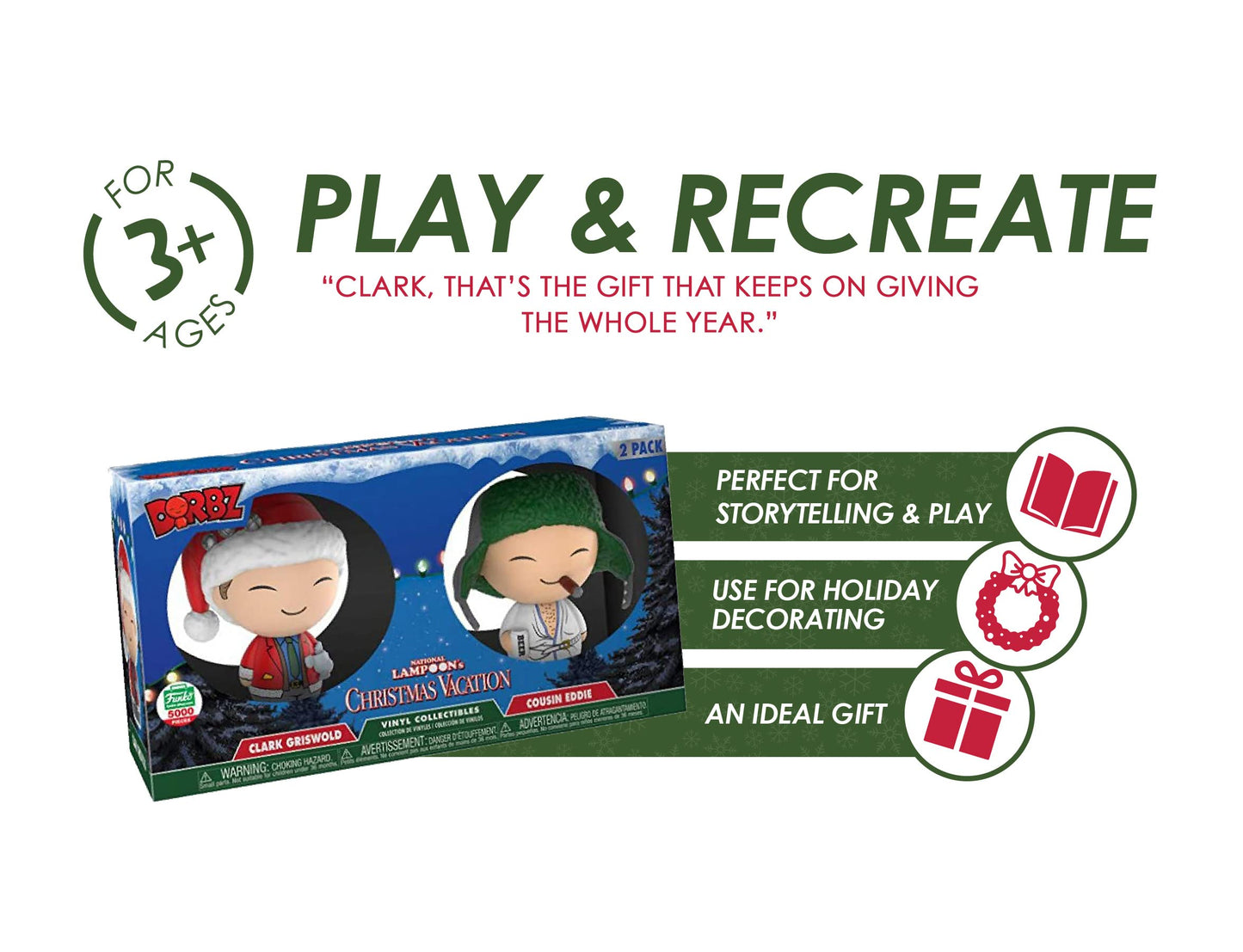 Christmas Vacation Funko Pop Christmas Vacation Figures - Includes Clark Griswold and Cousin Eddie - Vinyl Collection
