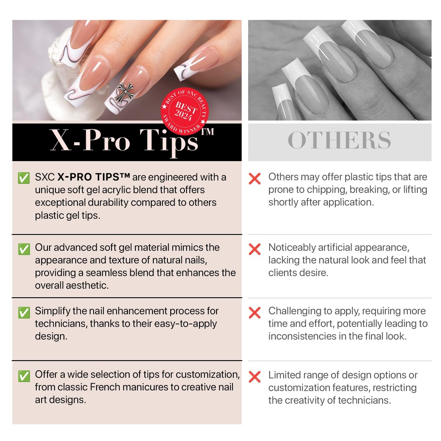 SXC Cosmetics French Tip Press On Nails Brown Extra Short Square 150 Pieces in 15 Sizes Ultra Fit with Pre-applied Tip Primer and Base Coat, No Need to File Fake Nails for Nail Art DIY X-Pro Tips