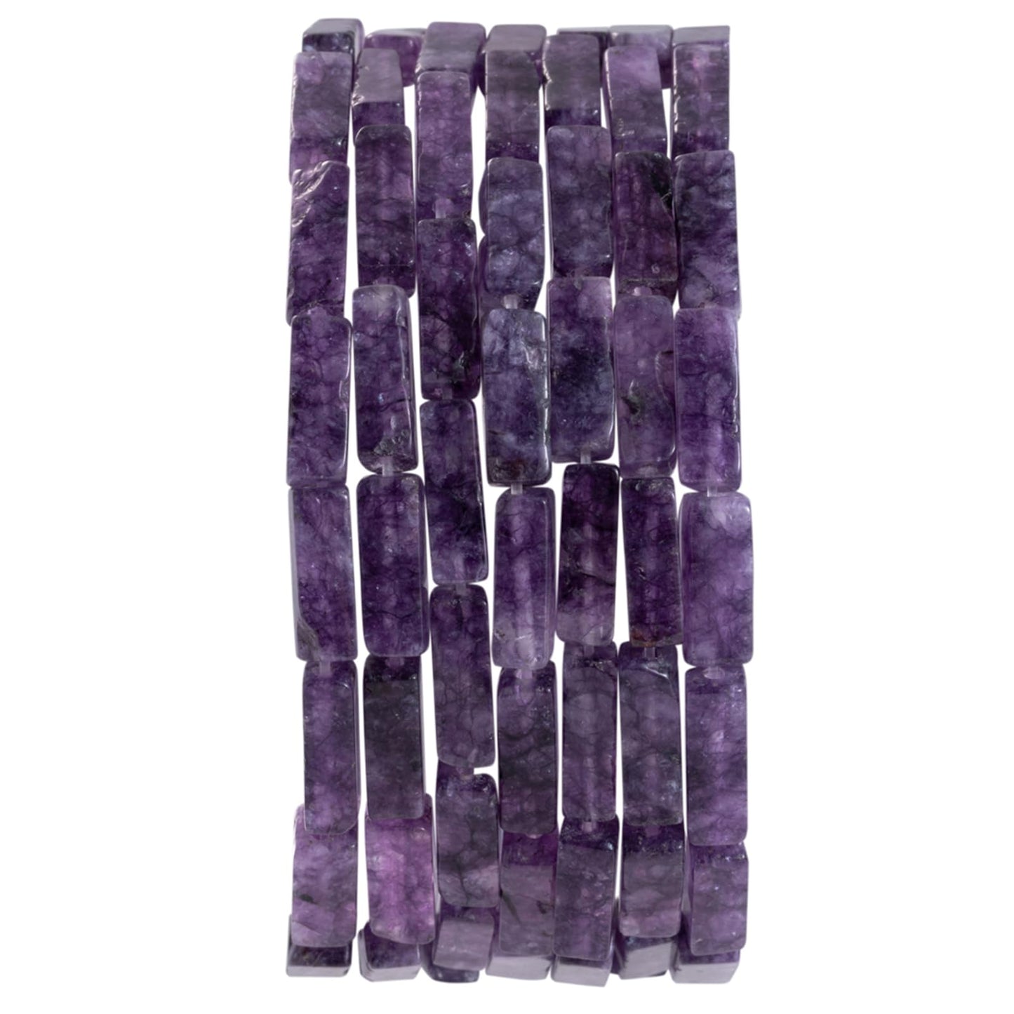 Natural Amethyst Rectangle Tube Beads 4x13mm 38cm/str Loose Semi Gemstone Stone Beads for Making Bracelets Necklace Earrings