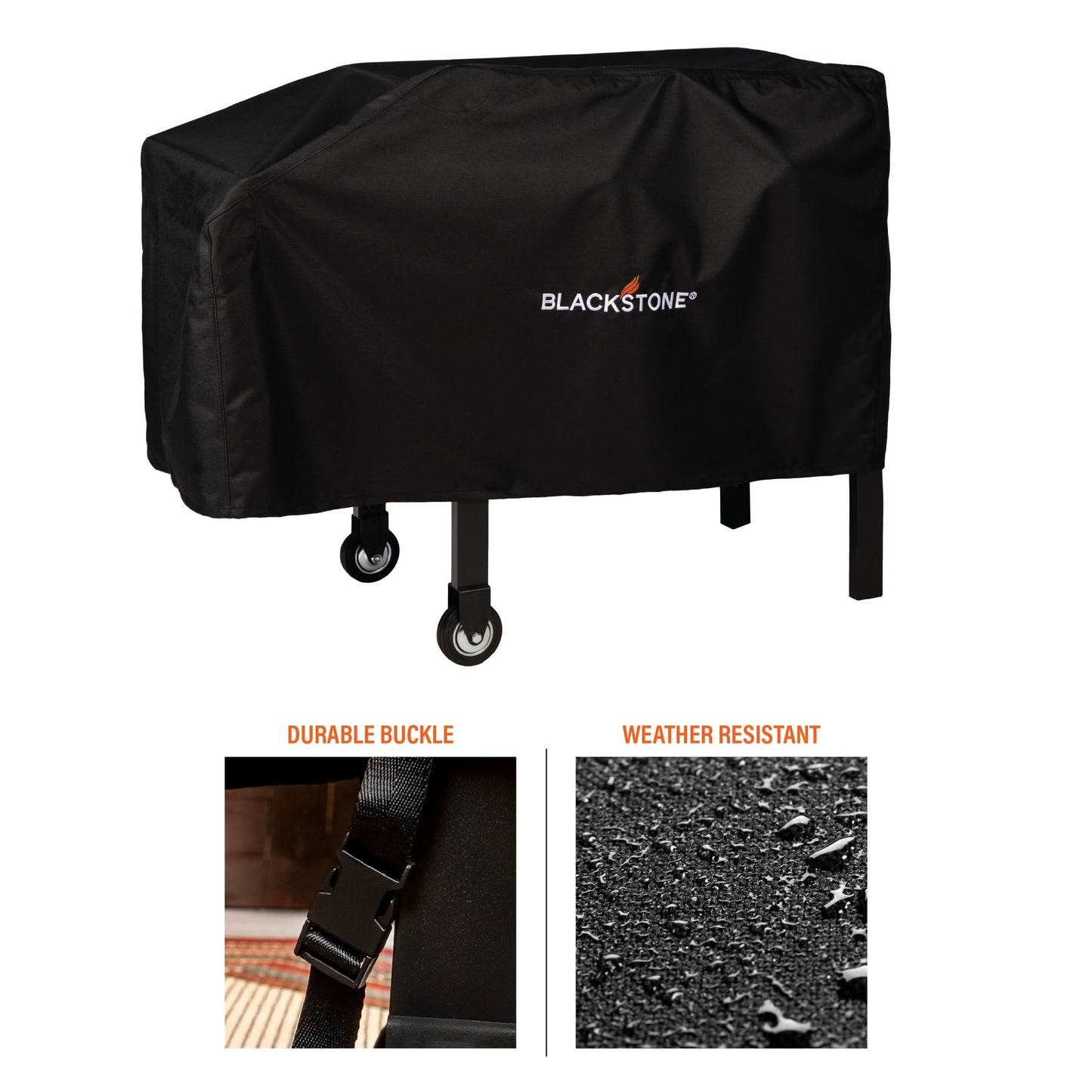 Blackstone 1529 28” Single Shelf Griddle Cover, 600D Polyester, Black