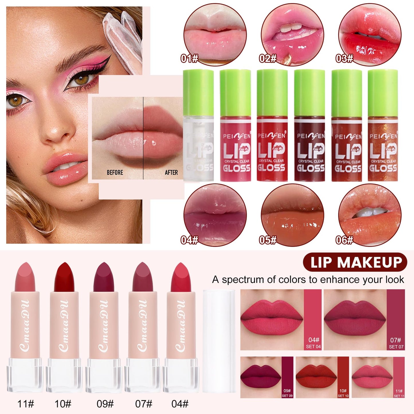 All in One Makeup Kit for Women Full Kit, Make Up Gift Set, Makeup Essential Bundle Includes Foundation Eyeshadow Palette Concealer Lipstick Eyeliner Eyebrow Stencils Mascara Cosmetic Brush Set