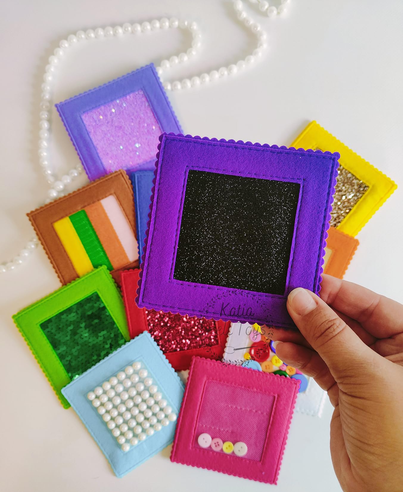 Tactile Sensory Cards Pack - Safe Touch and Feel Felt Toys for Young Children and People with Sensory Needs