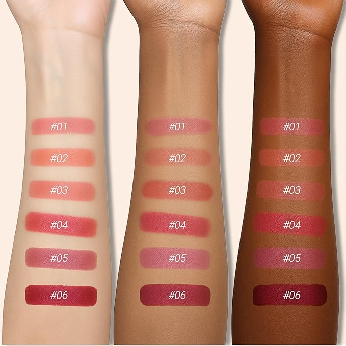 Erinde Matte Lipstick Lip Liner Crayon for Women, 24 Hour Lipstick Lip Liner Pencil, Neutral Lip Stick Lipliner Waterproof Long Lasting Smudge Proof, Vegan & Cruelty-Free, 06 Plum Berry