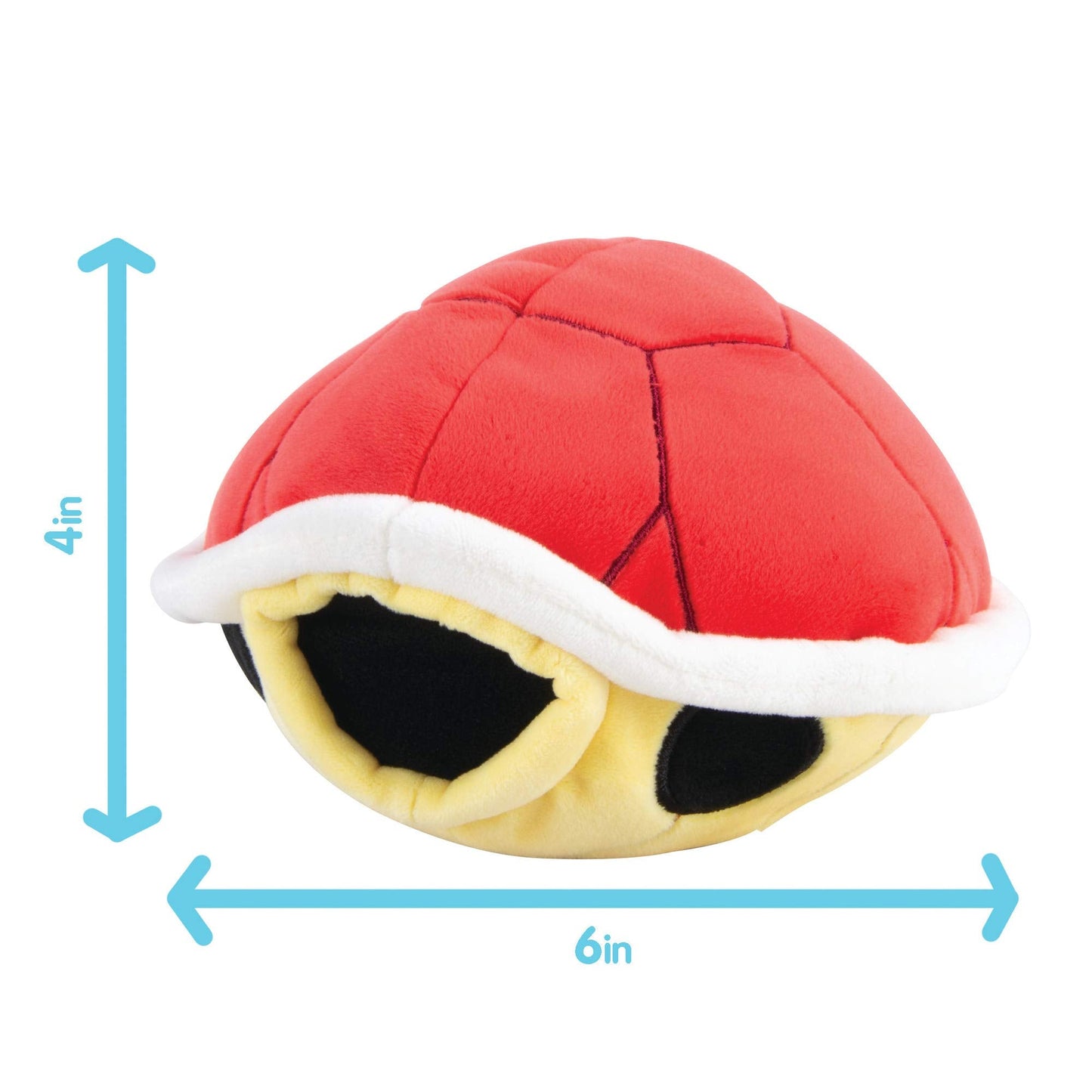 Club Mocchi-Mocchi- Mario Kart Plush - Red Shell Plushie - Squishy Mario Plushies - Squishy Toys and Cute Stuffed Animals - Gaming Room Decor - Video Game Collectibles - 6 Inch