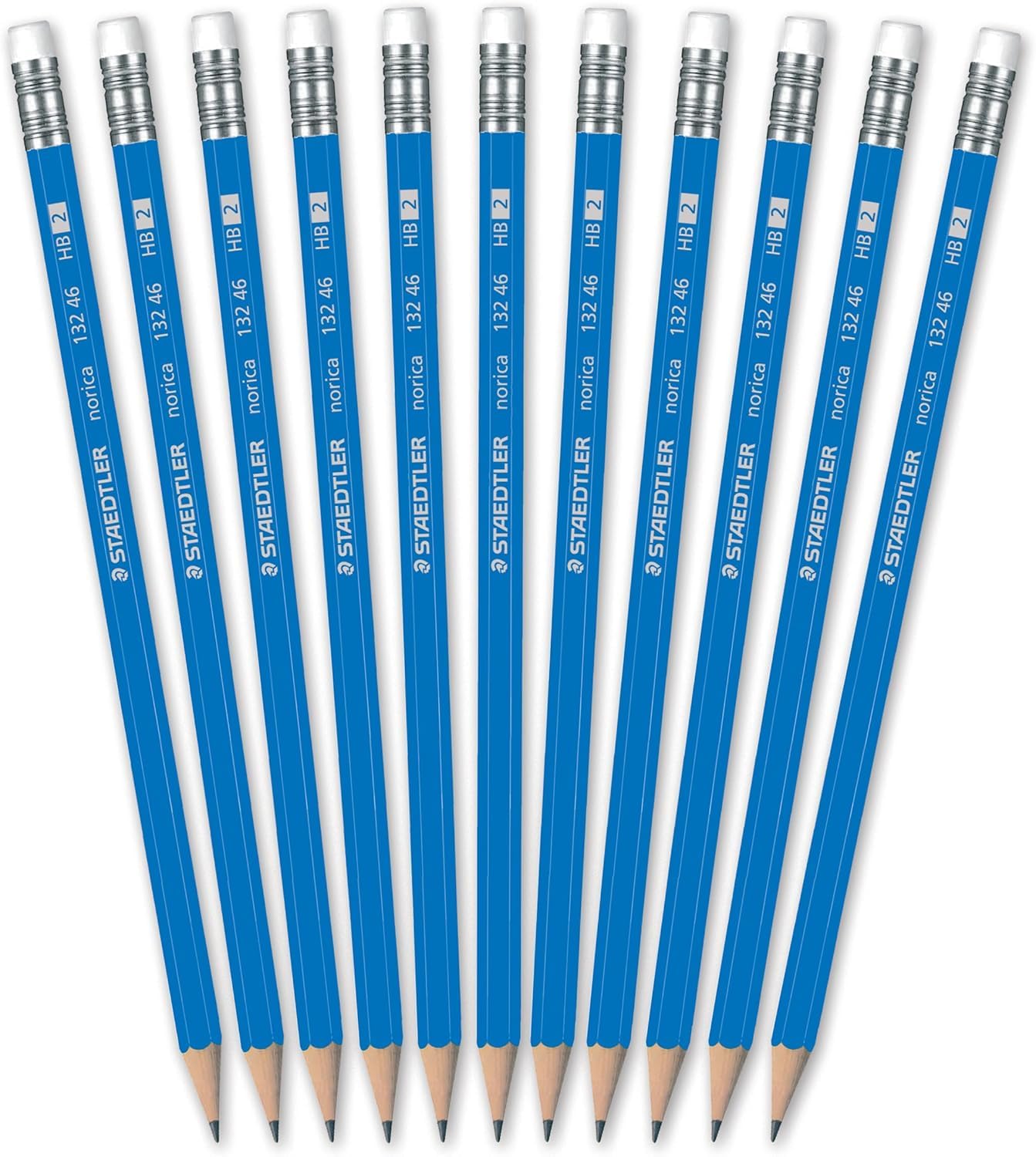 STAEDTLER Norica #2 HB Pencils Class Pack with Erasers, 144-Count School Supplies Set, Break-Resistant Lead, Pre-sharpened bulk back with PVC-Free Erasers