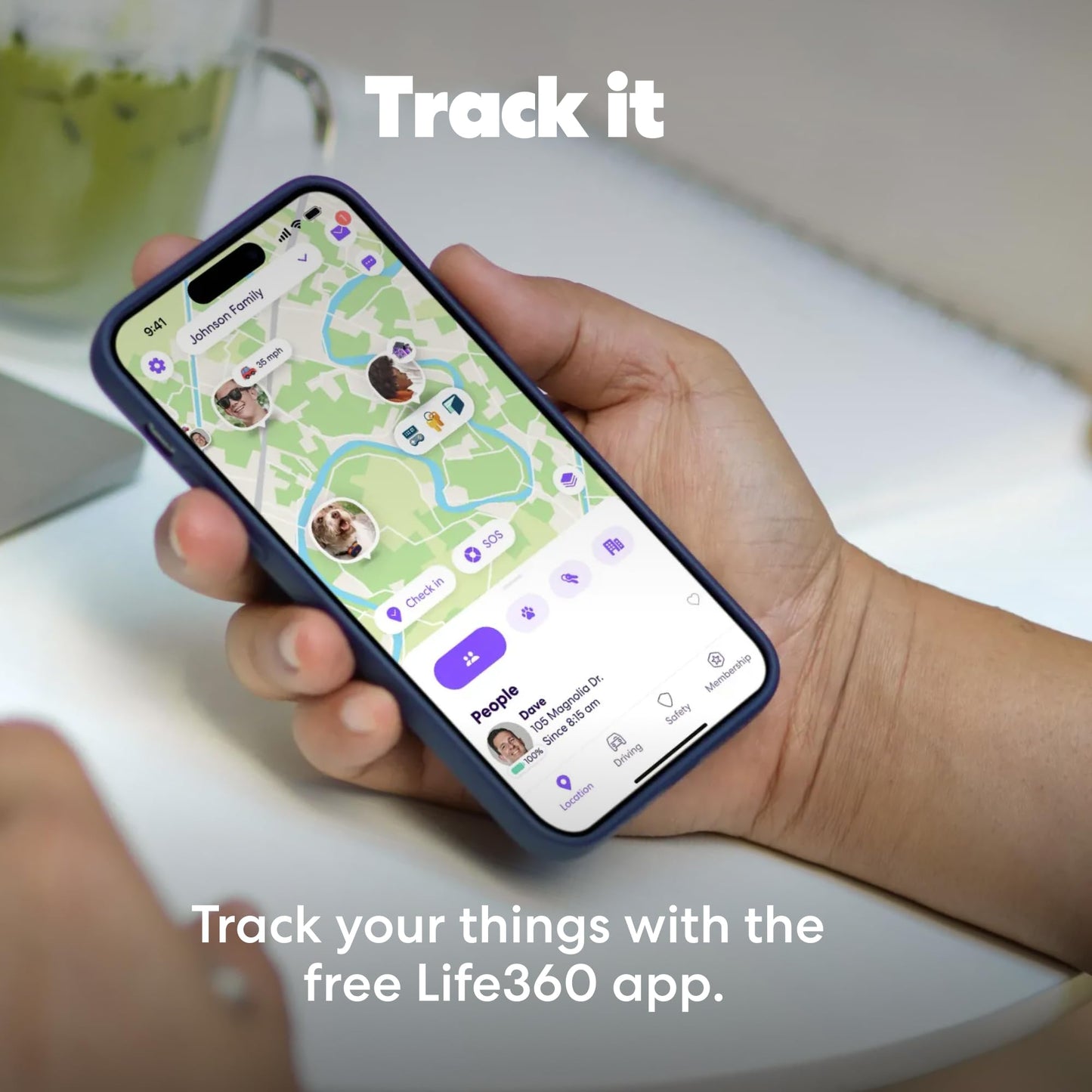 Life360 Tile - Bluetooth Tracker, Keys Finder and Item Locator for Keys, Bags and More. Phone Finder. Both iOS and Android Compatible. 2-Pack (Black/White)