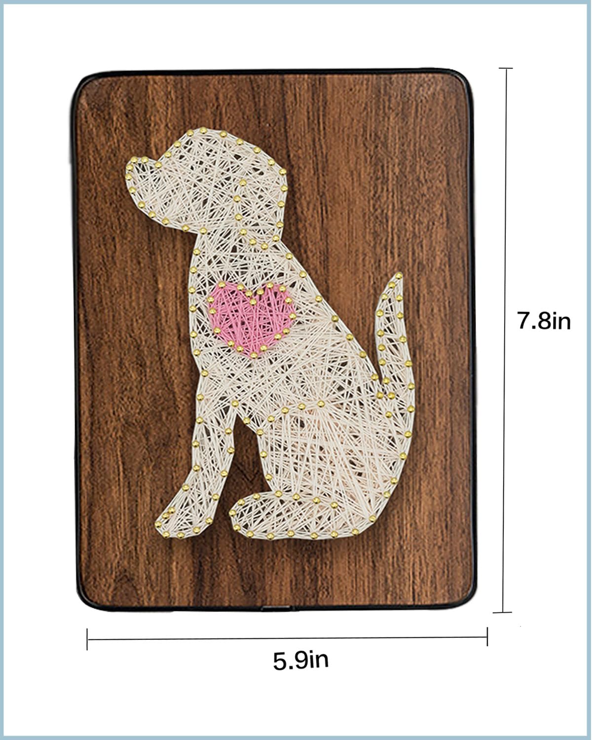 BAZIMA DIY String Art Kit for Beginner, DIY Dog Craft Kit,Unique Gift,Craft Kit for Holidays