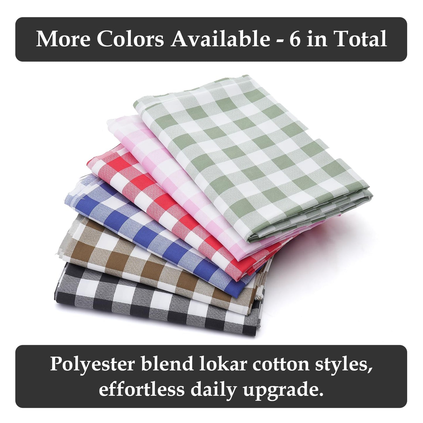 Q&J Fabric Co. Plaid Fabric 10 Yards x 94 Inch 1'' Sage Green Gingham Checkered Fabric by The Yard Precut Patchwork Sewing for DIY Craft Sewing Home Christmas Decoration