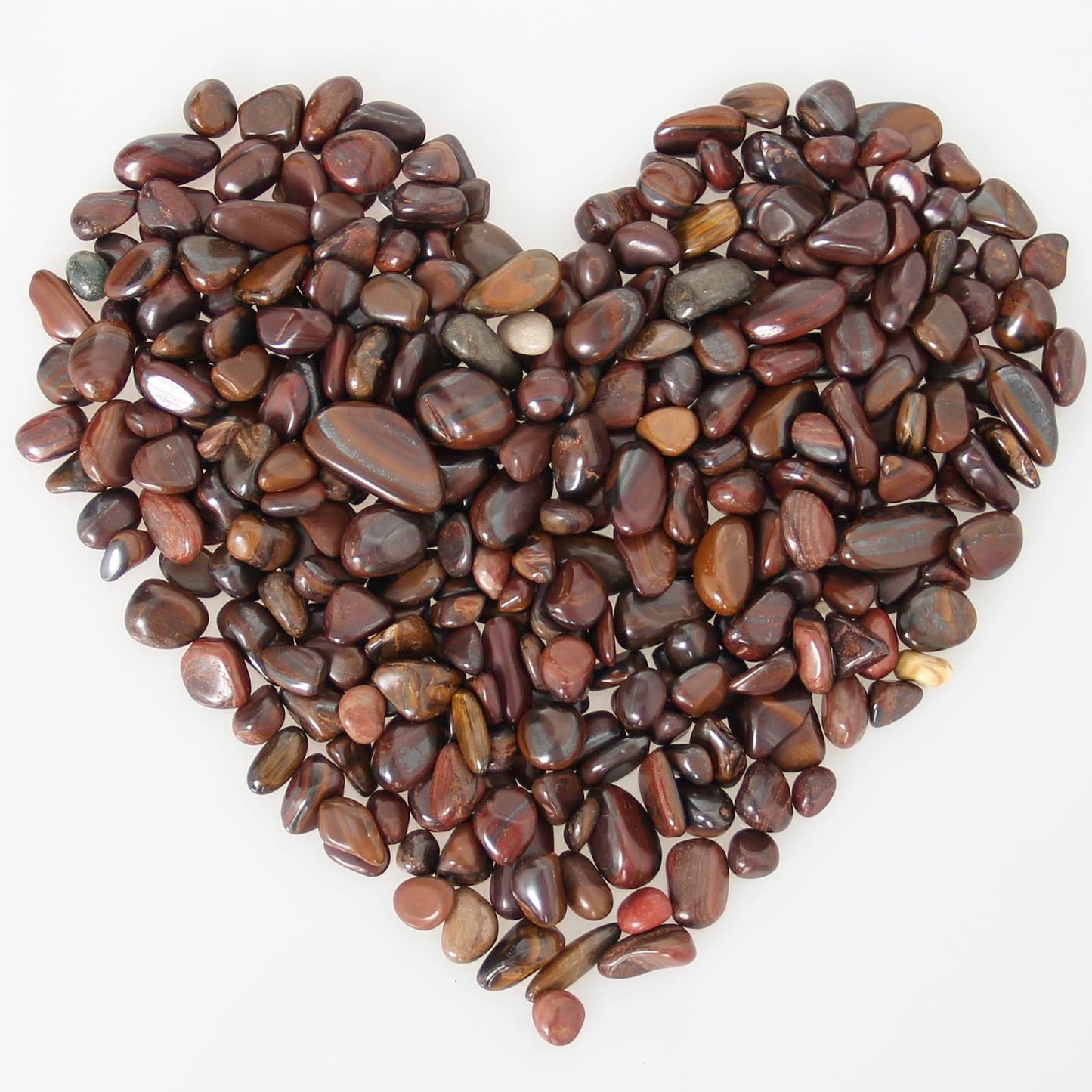 1.1lb Natural Crushed Red Tiger's Eye Crystal Tumbled Chips-Healing Crystals Chips Bulk, Crushed Crystal Gemstones for Crafts, Beautiful Package for Gift (Red Tiger's Eye)