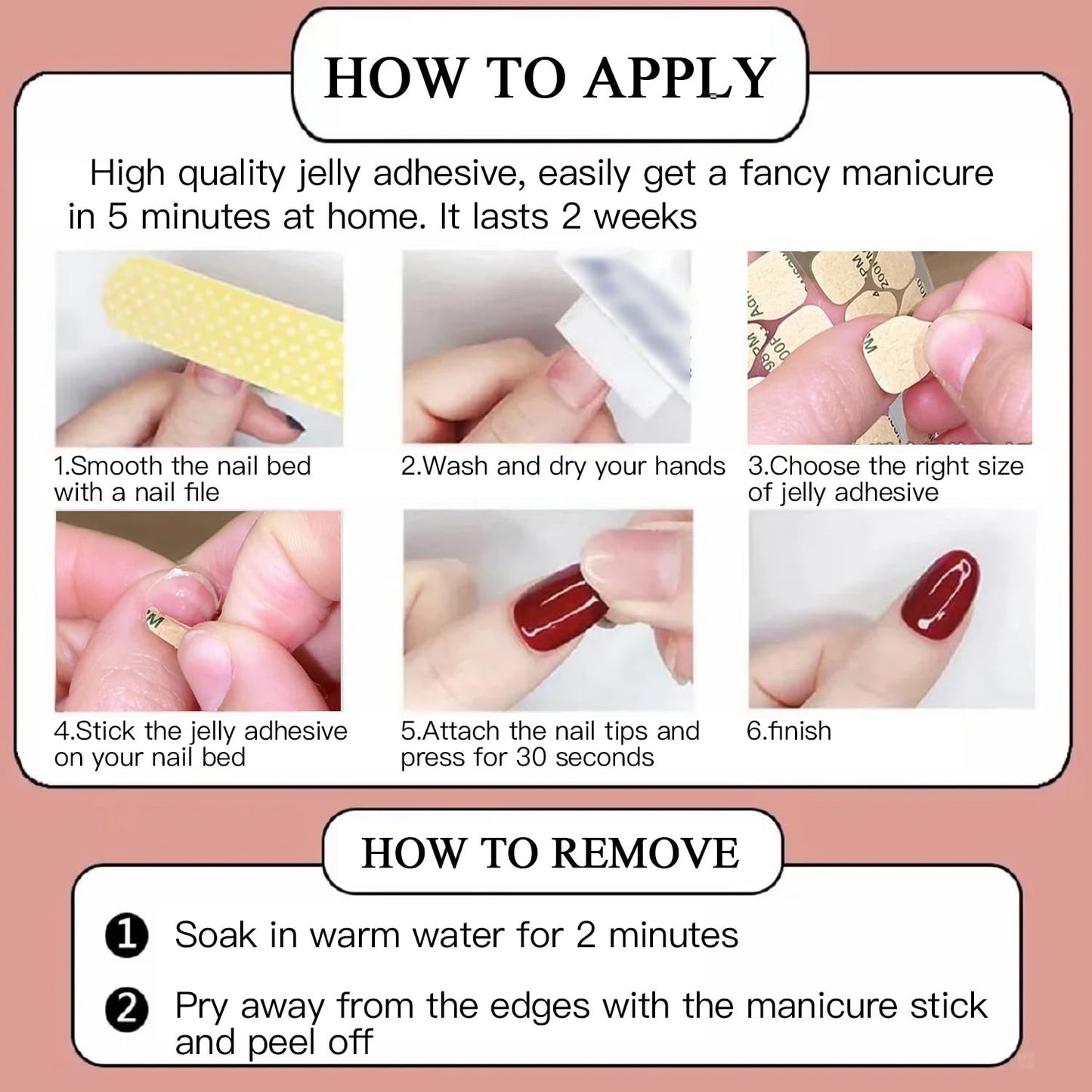 Nail Adhesive Tabs, Sticky Tabs for Nails, Strong Nail Glue for Press On Nails, Waterproof Stickers (25 Sheets (600 pcs))